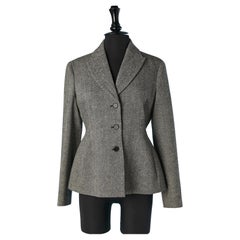 Wool Chevron single breasted Bar jacket CHRISTIAN DIOR