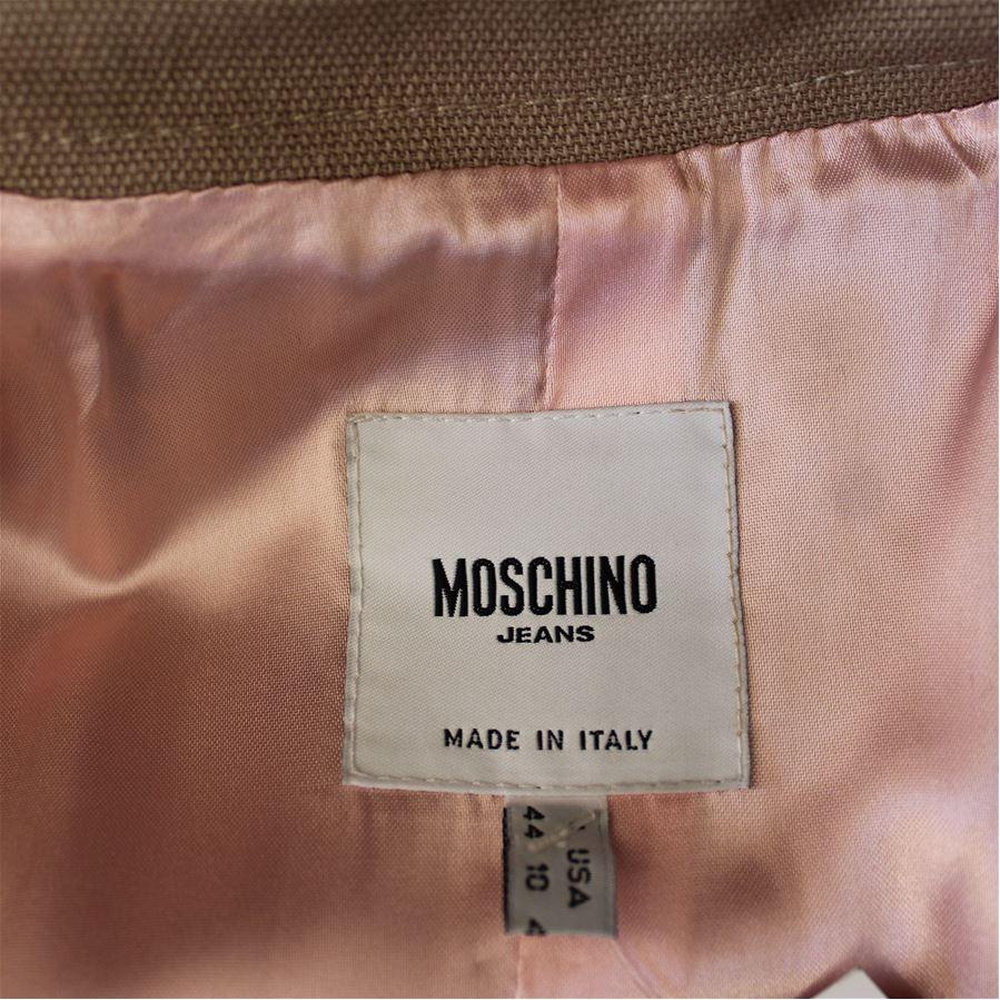 Moschino Wool coat size 44 In Excellent Condition For Sale In Gazzaniga (BG), IT