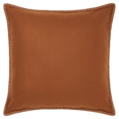 Wool Cushion with Stitched Edge