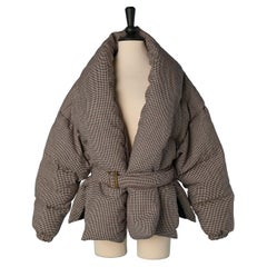 Wool Down jacket with Pied de poule pattern ALEXANDRE VAUTHIER