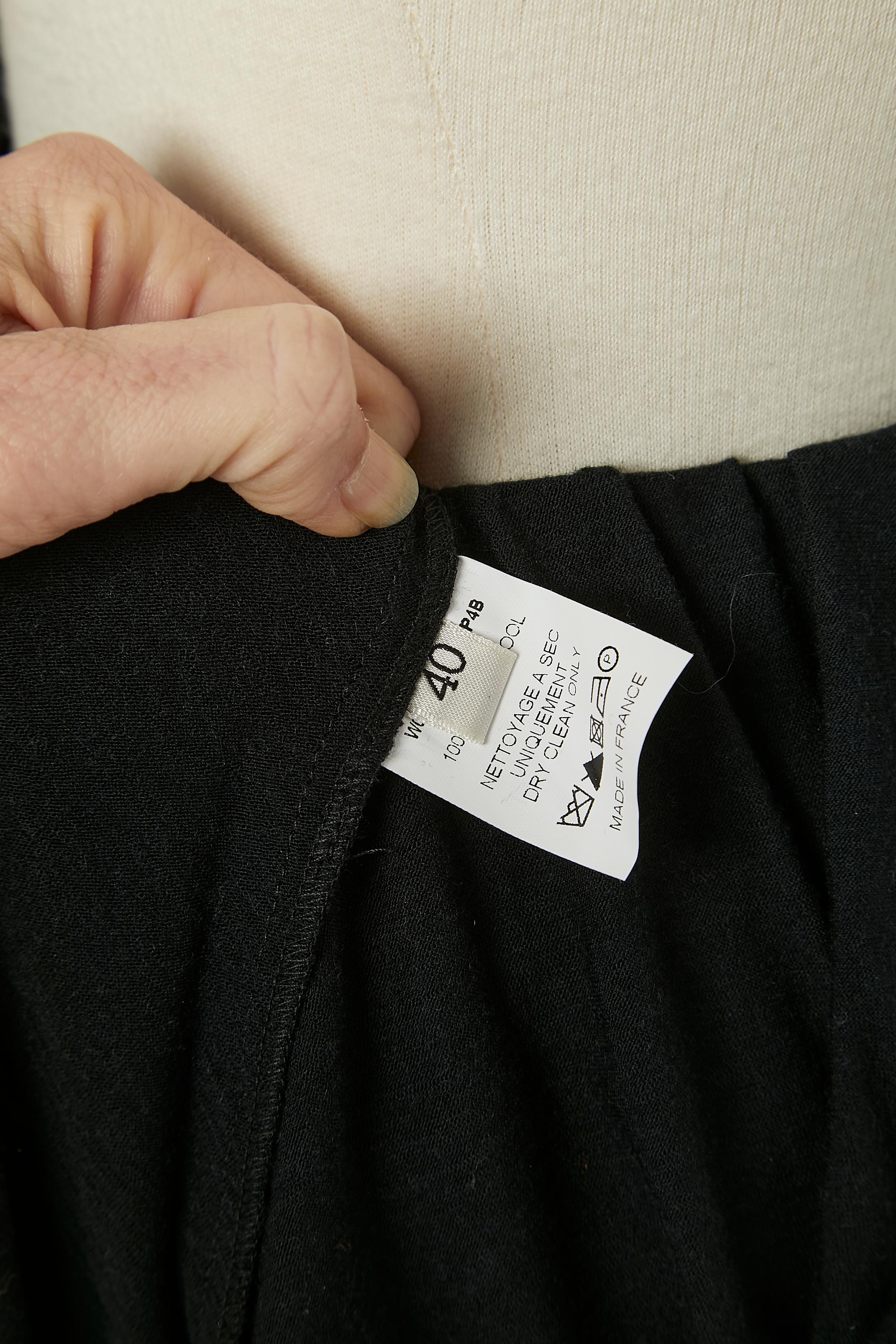 Woll drapiertes Jersey-Kleid mit elastischem Tailleband Lanvin von A.Elbaz für Corso Como im Angebot 2