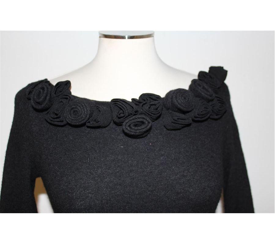 Black Blugirl Wool dress size 40 For Sale
