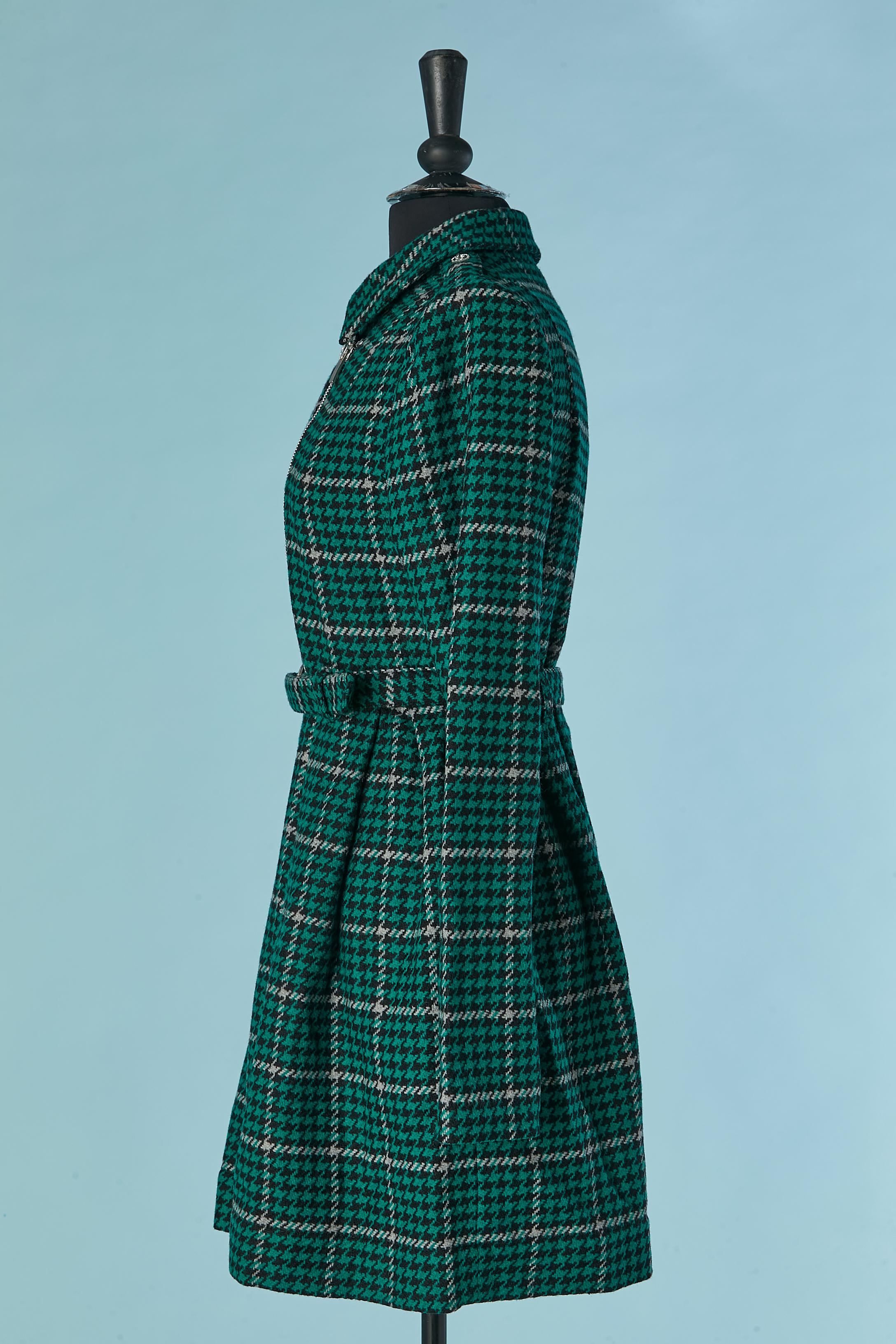 De las mujeres Vestido de lana con estampado de cuadros y cremallera JC/CD de JC DE CASTELBAJAC en venta