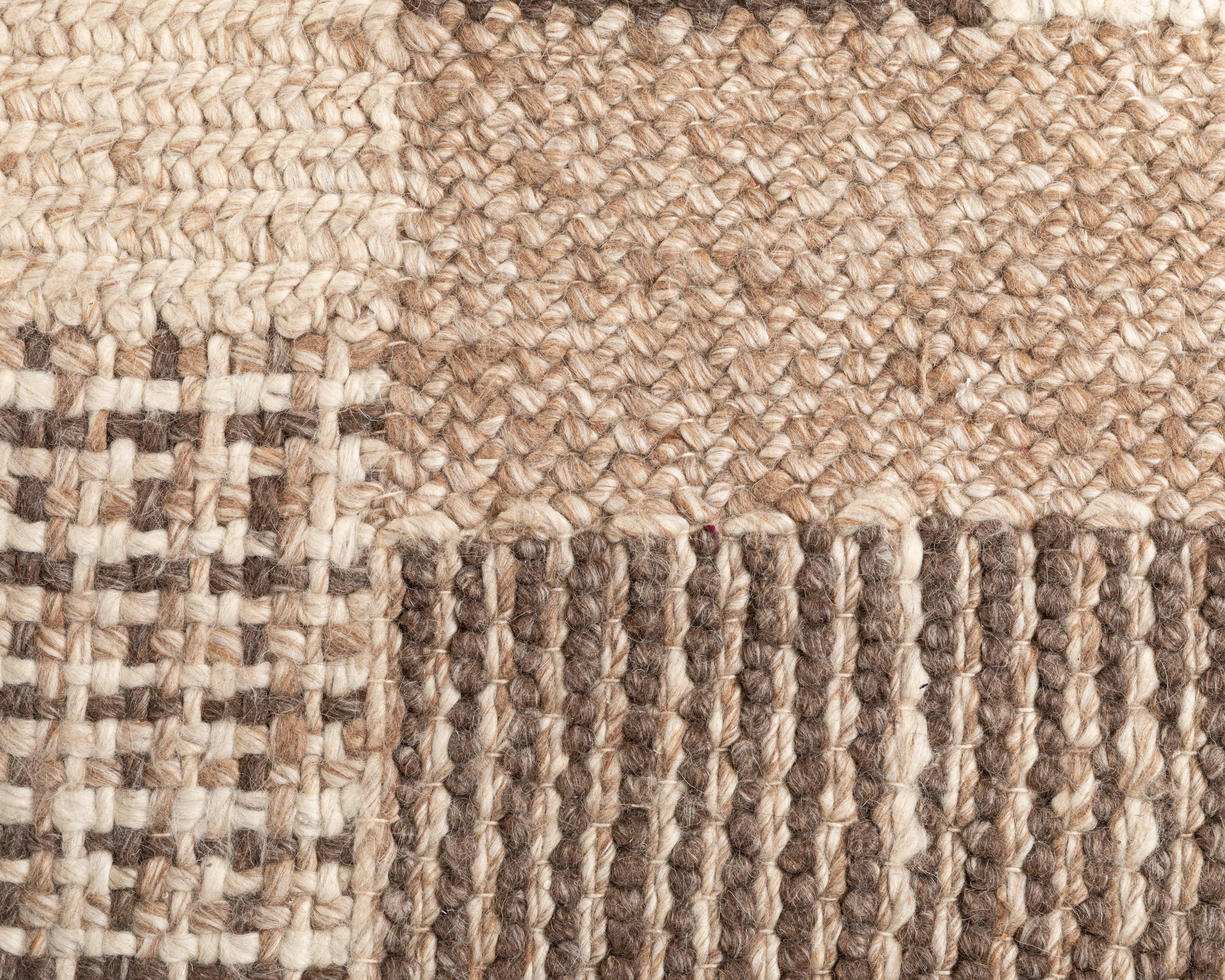 Wool Flat-Weave Carpet, Sweden, 1970s In Good Condition For Sale In Paris, Ile-de-France