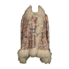 Veste Galliano imprimée de fleurs, taille 40FR
