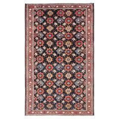 Wool Handknotted Antique Persian Gallery Bakhitari Rug in All-Over Floral Design