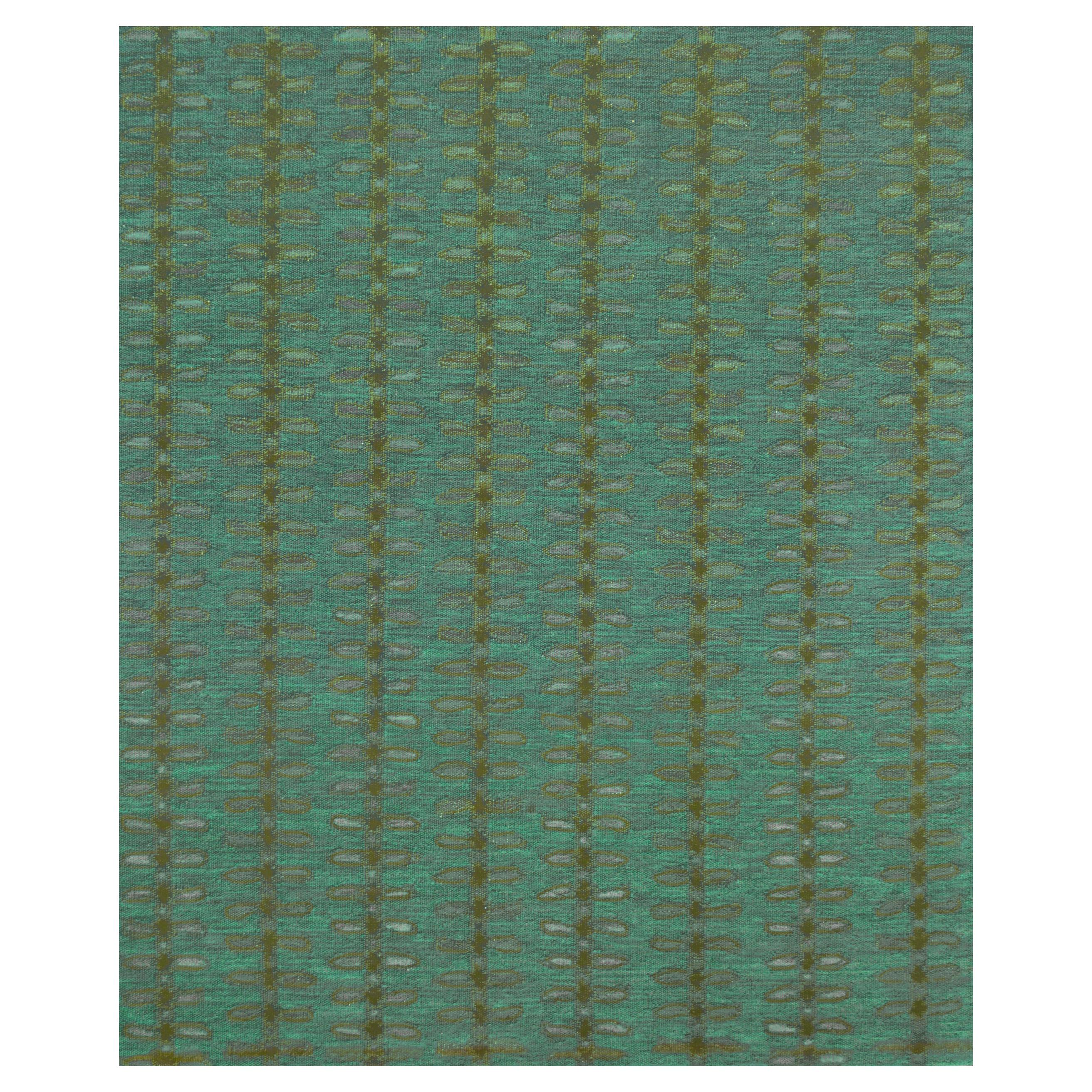Wool Handwoven Flat Weave Rug For Sale