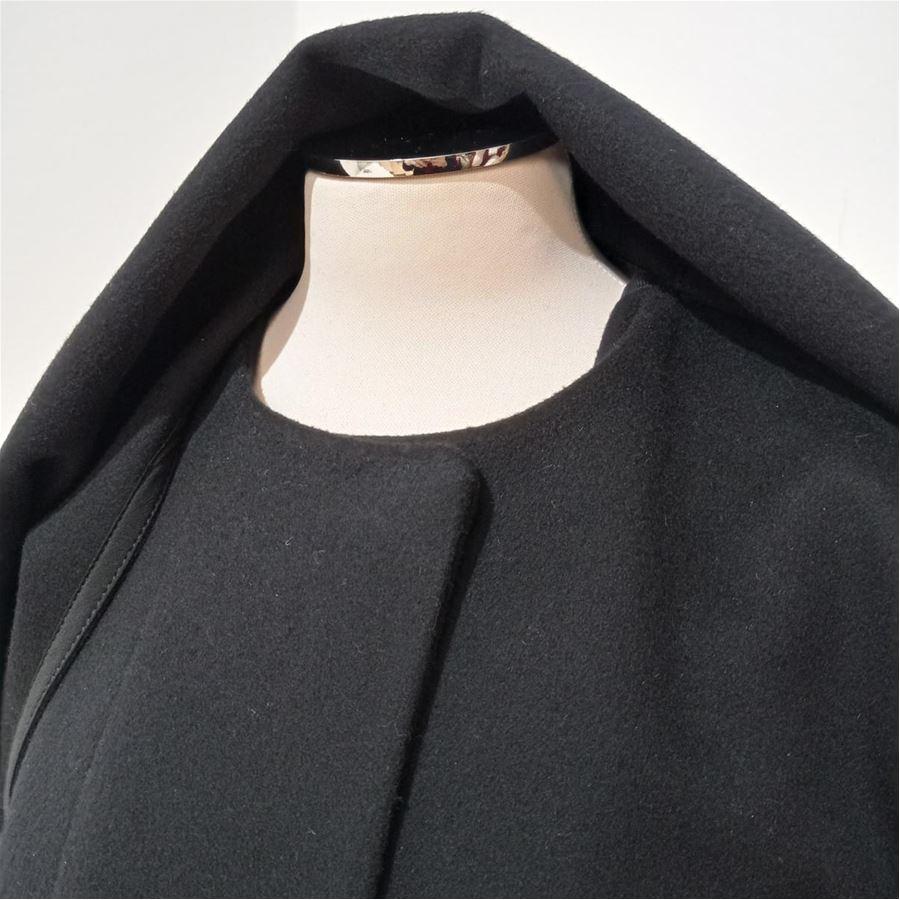Black Vionnet Paris Wool jacket size 42 For Sale