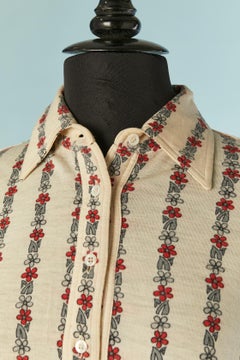 Wool jersey printed shirt CELINE