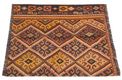 Wolle Kilim Teppiche Handgefertigt Orange Geometrisch Brown Kilims Wollteppich