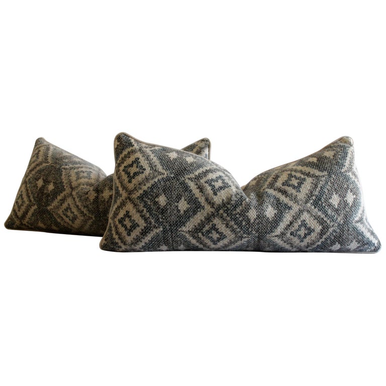 Wool Lumbar Pillows at 1stDibs
