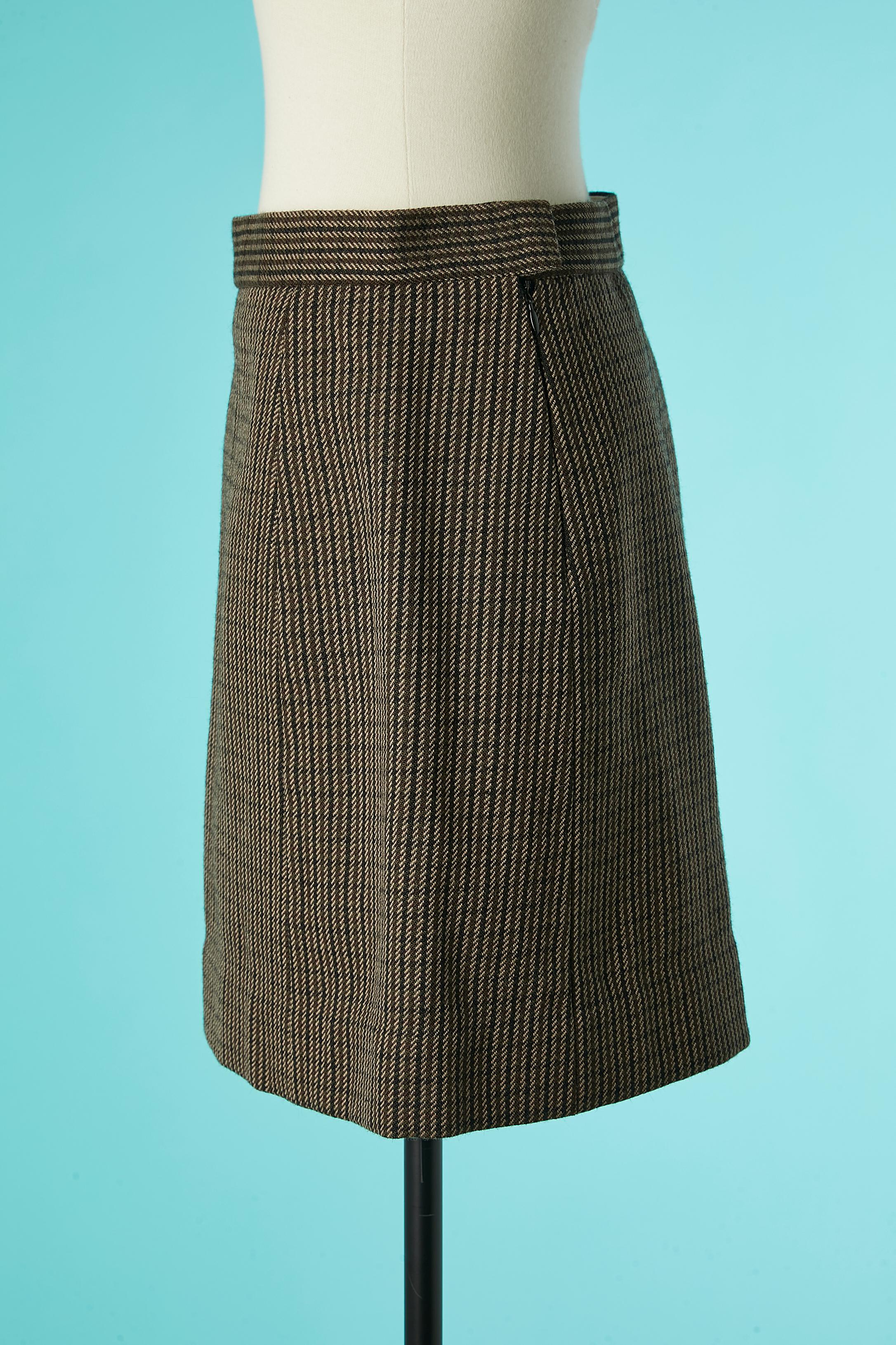 Wool mini skirt Celine  In Excellent Condition For Sale In Saint-Ouen-Sur-Seine, FR