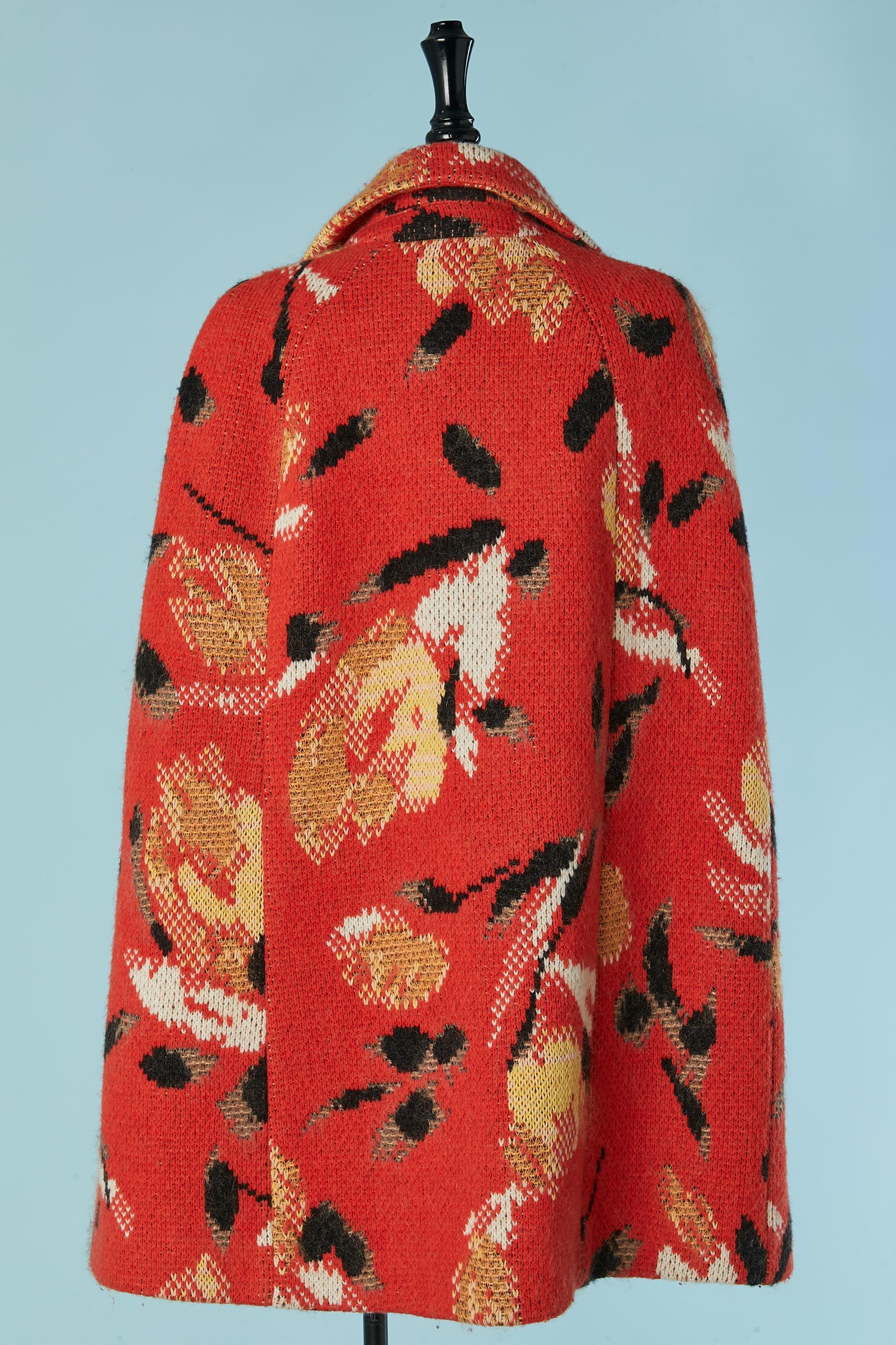Wool, mohair and nylon jacquard double-breasted cape MISSONI For Sale 1