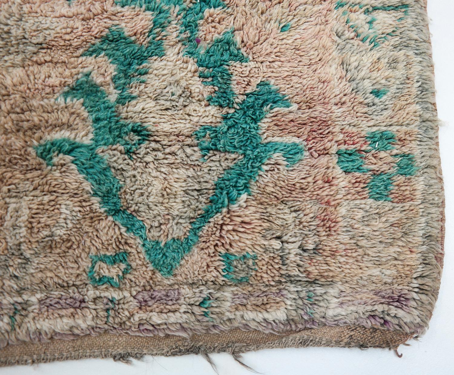 Wool Moroccan Berber Rug, Tribal Rug, Late 1970s 6