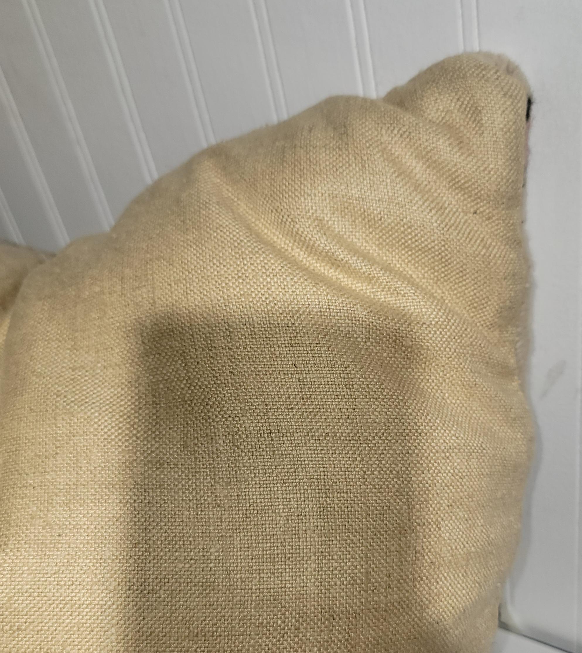 Laine Coussin Navajo à rayures naturelles en vente