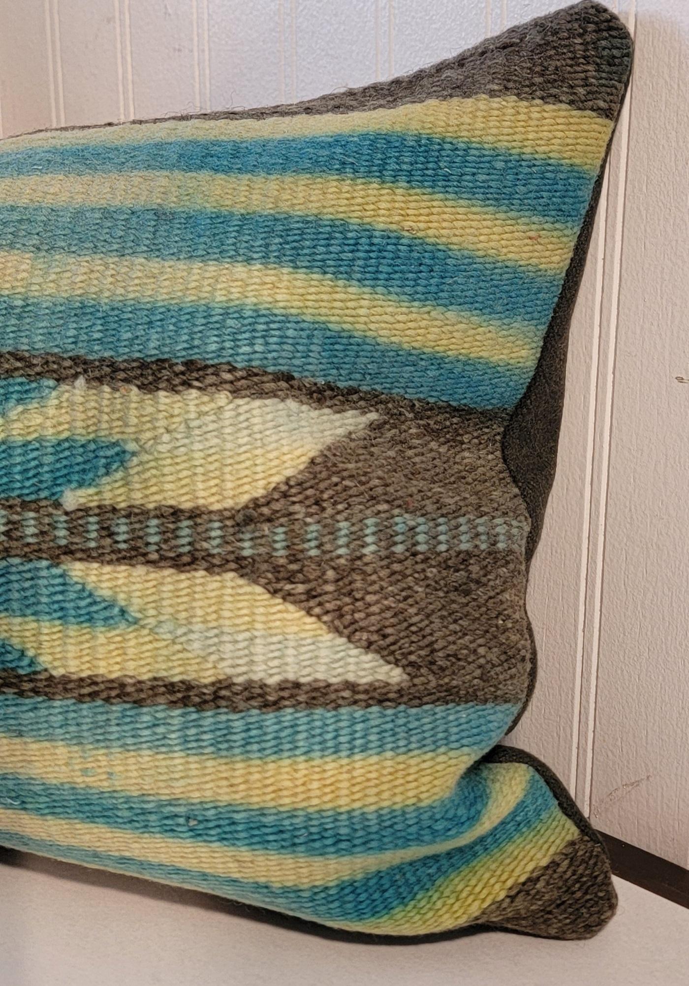 Tessuto a mano Cuscino Bolsters in lana di Navajo in vendita