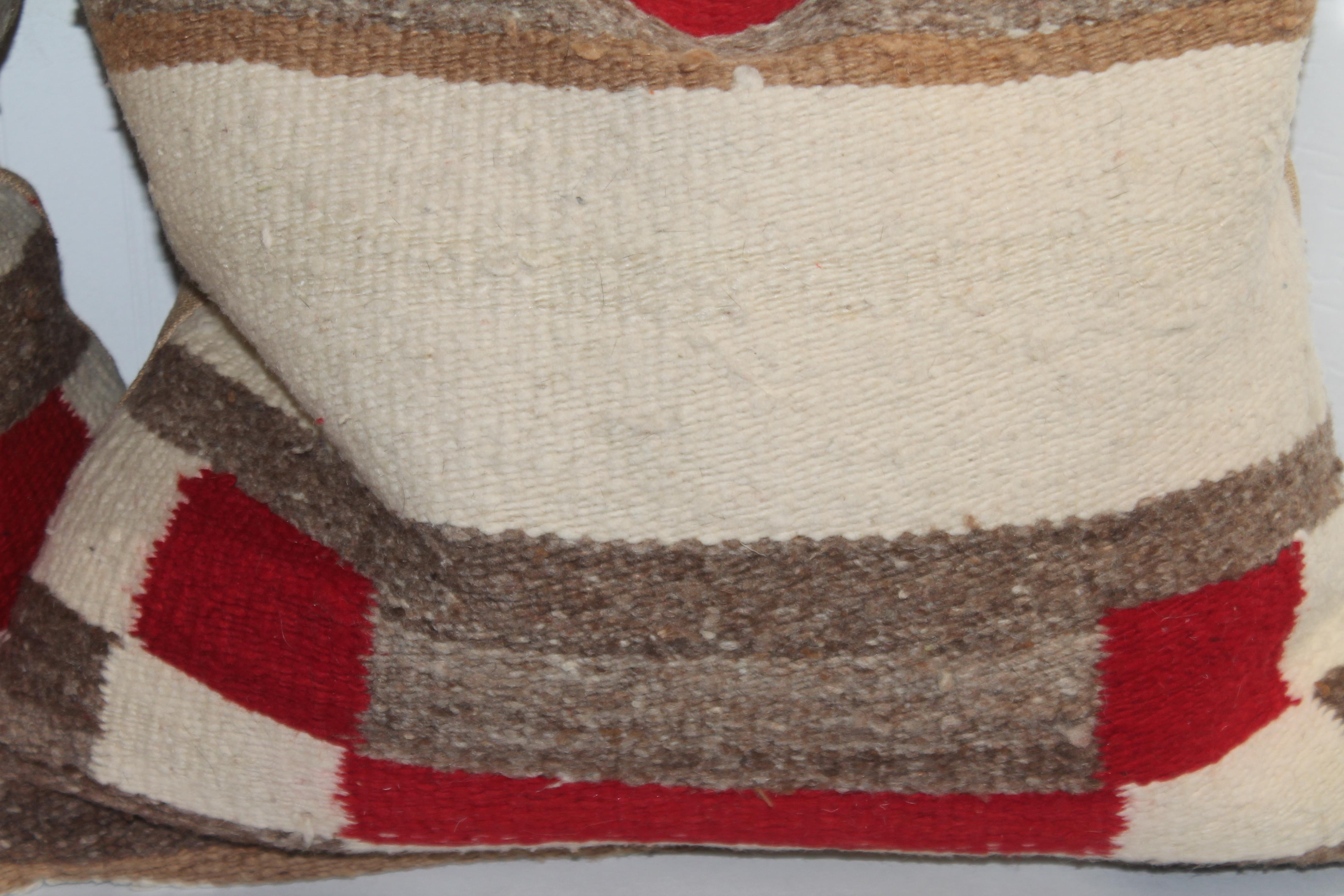 Adirondack Wool Navajo Striped Pillows For Sale