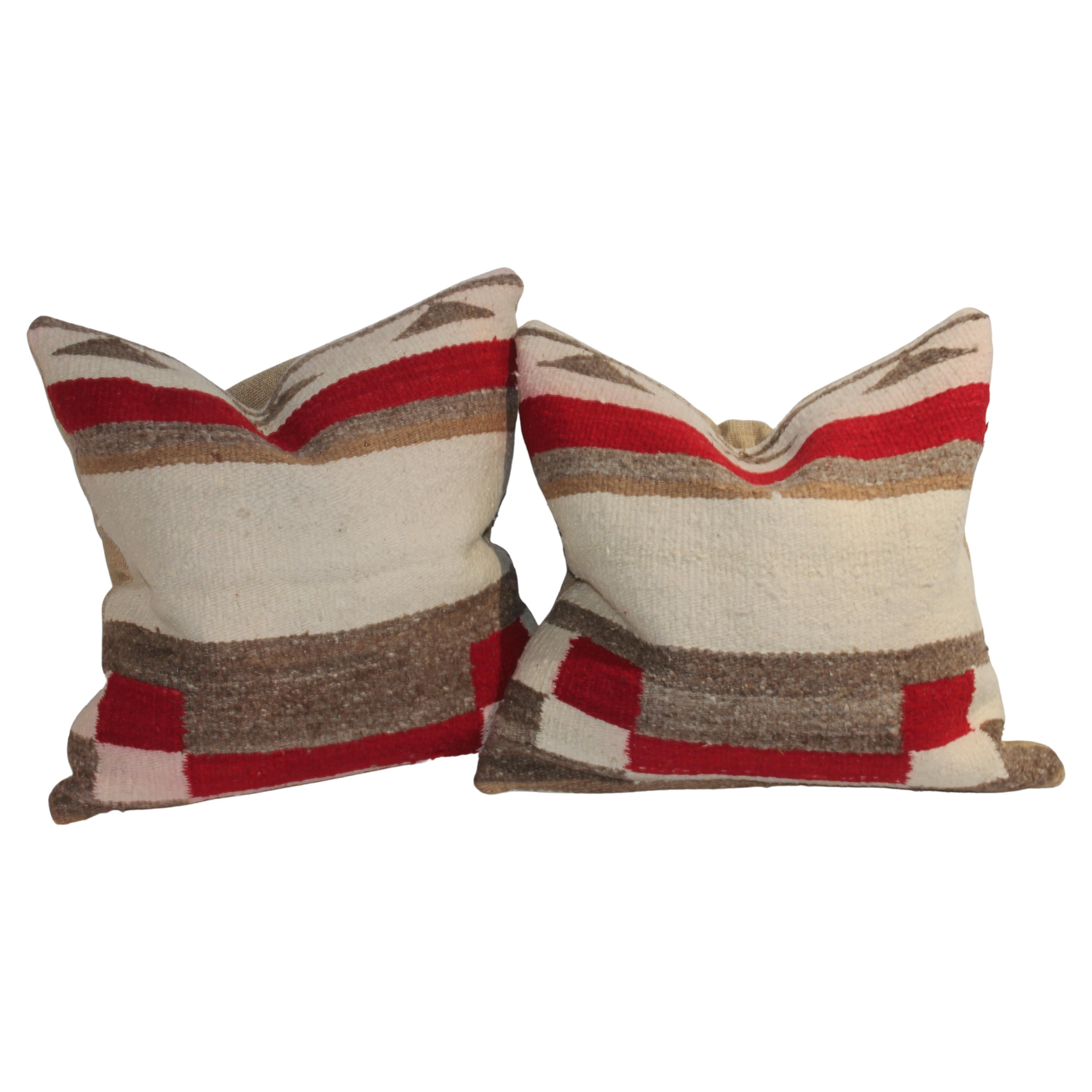 Wool Navajo Striped Pillows For Sale