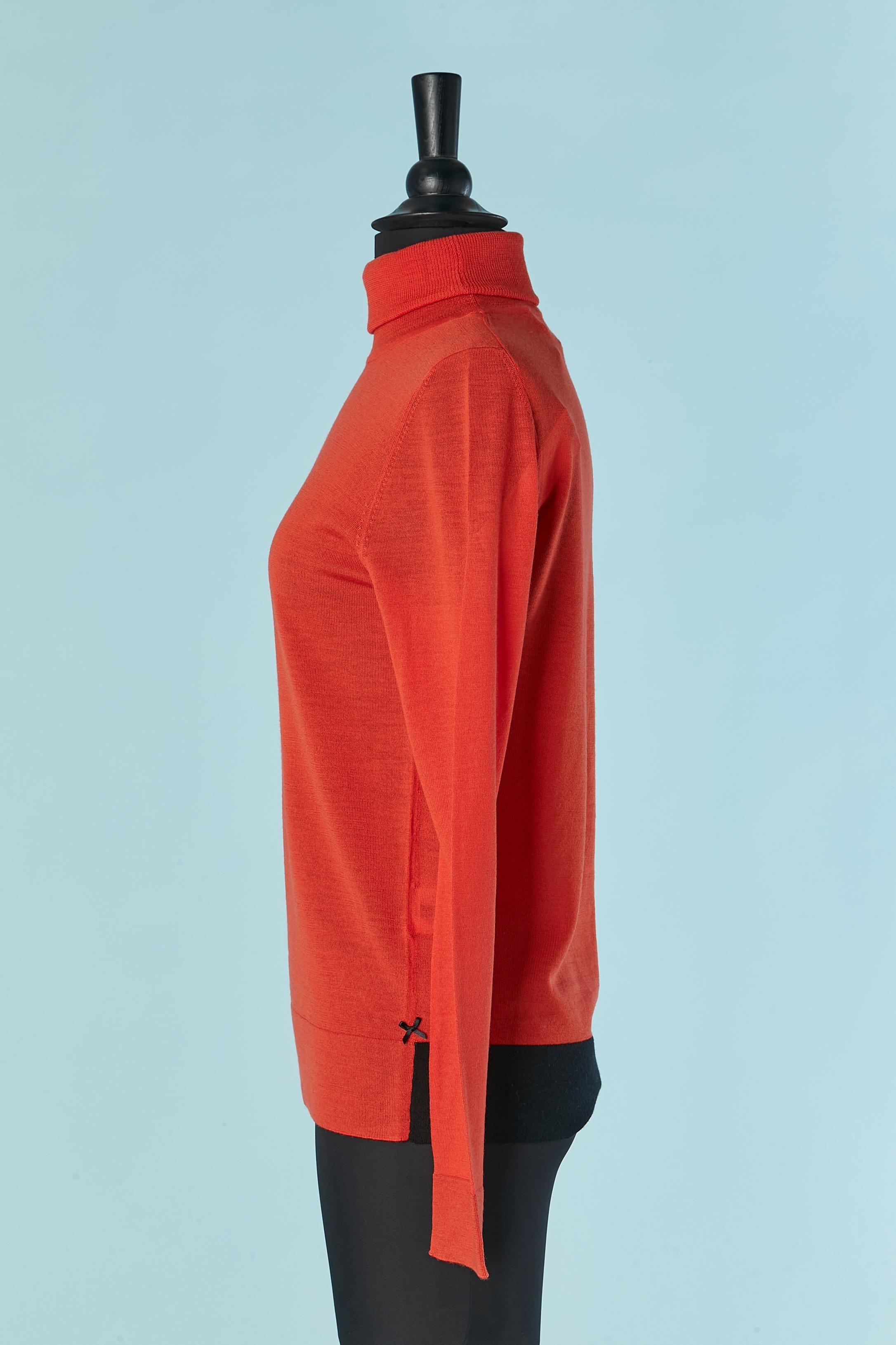 Wool orange turtle neck sweater PAUL SMITH BLACK LABEL New with tag In New Condition For Sale In Saint-Ouen-Sur-Seine, FR