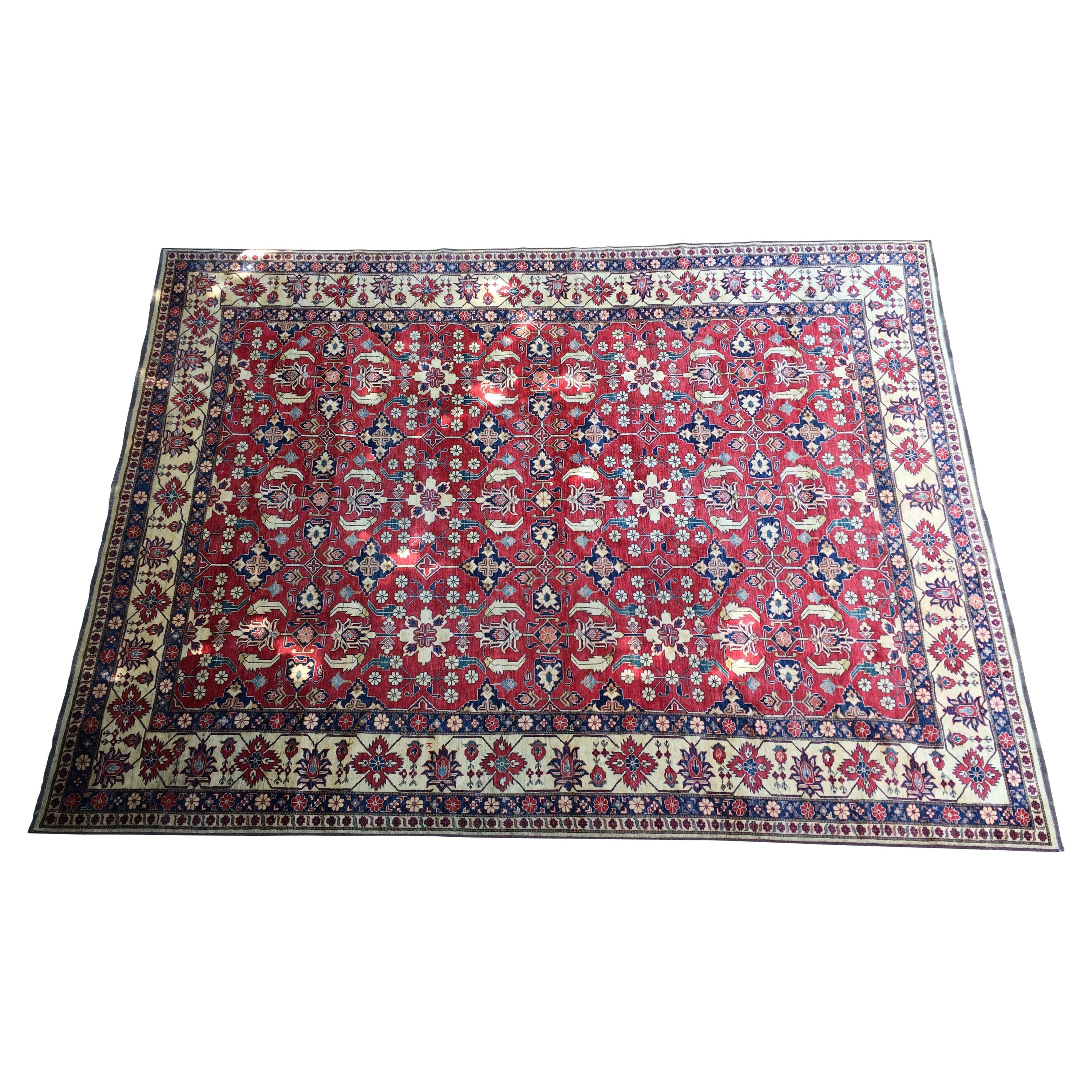 Wool Oversized Richly colored Traditional Handmade Rug
