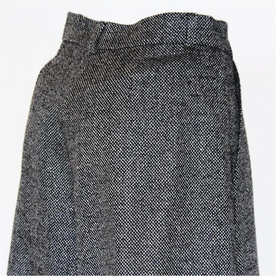 Black Mauro Grifoni Wool pants size 40 For Sale