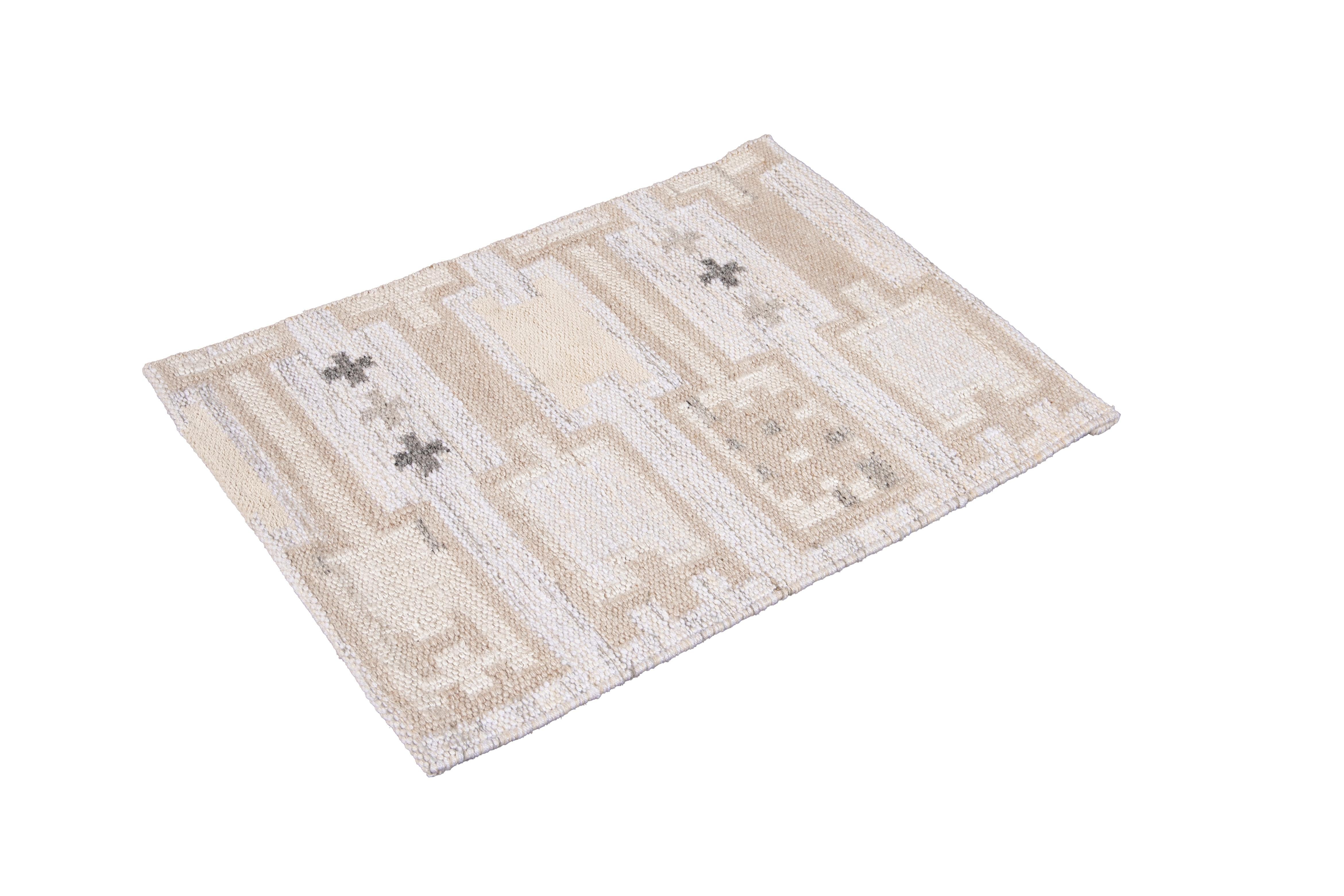 Wool Scandinavian style Kilim custom rug. Custom sizes and colors made-to-order.

Material: Wool 
Lead time: Approx. 15-20 weeks available
Colors: Custom colors and styles available Made in India.
The price listed is for an 8' x 10' rug.