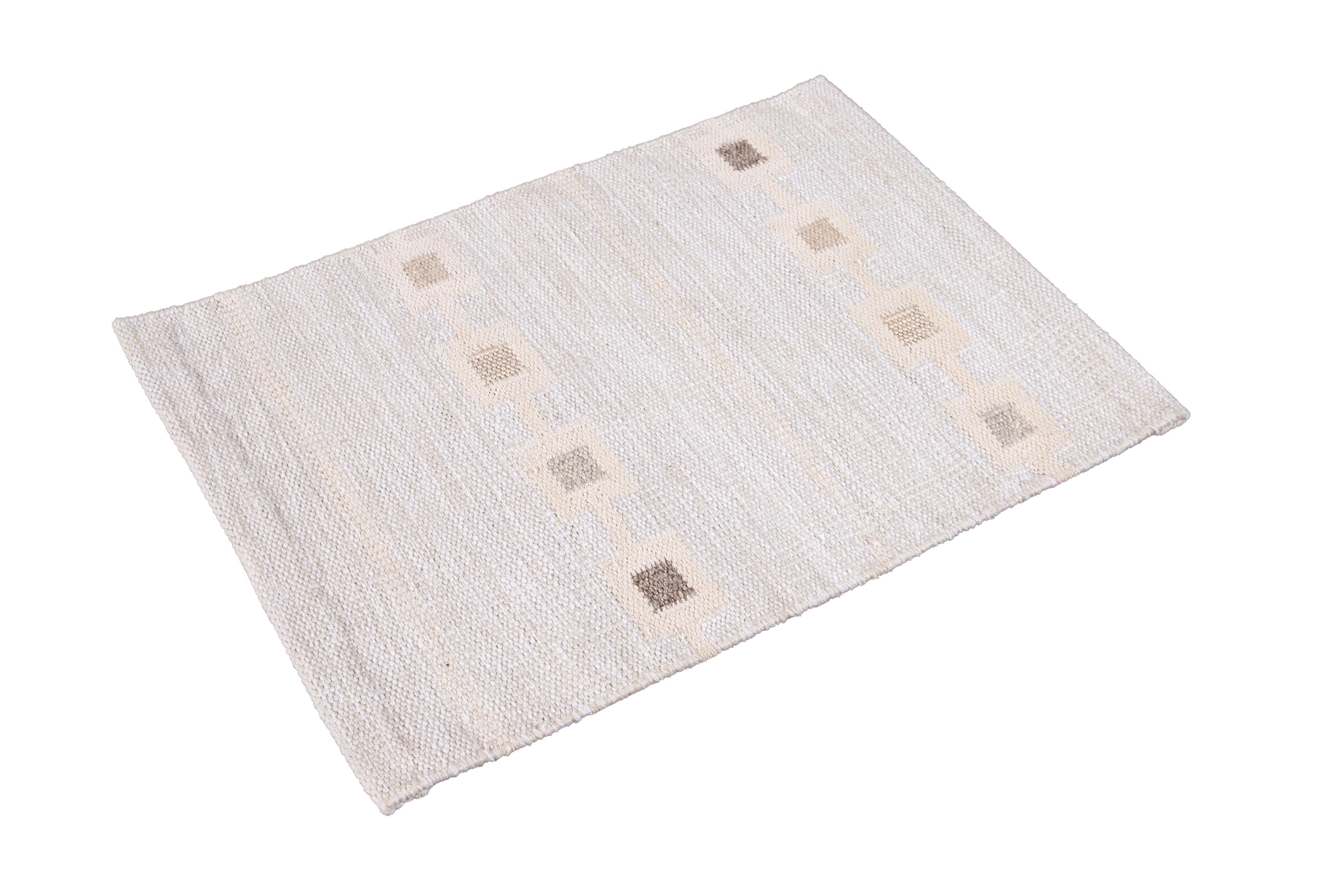 Wool Scandinavian style Kilim custom rug. Custom sizes and colors made-to-order.

Material: Wool 
Lead time: Approx. 15-20 weeks available
Colors: Custom colors and styles available made in India.
The price listed is for an 8' x 10' rug.