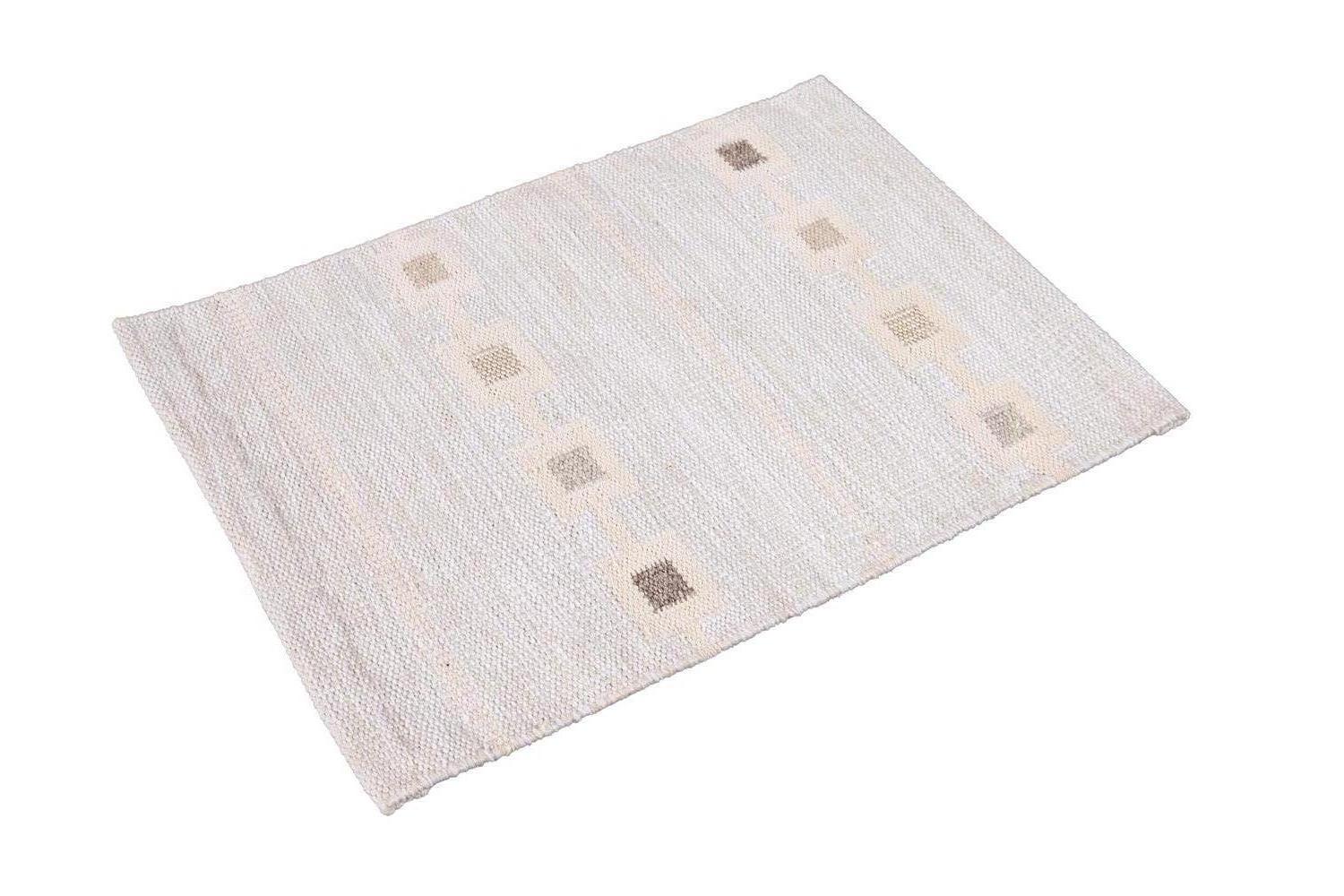 Kilim-Teppich aus Wolle im skandinavischen Stil (Indisch) im Angebot