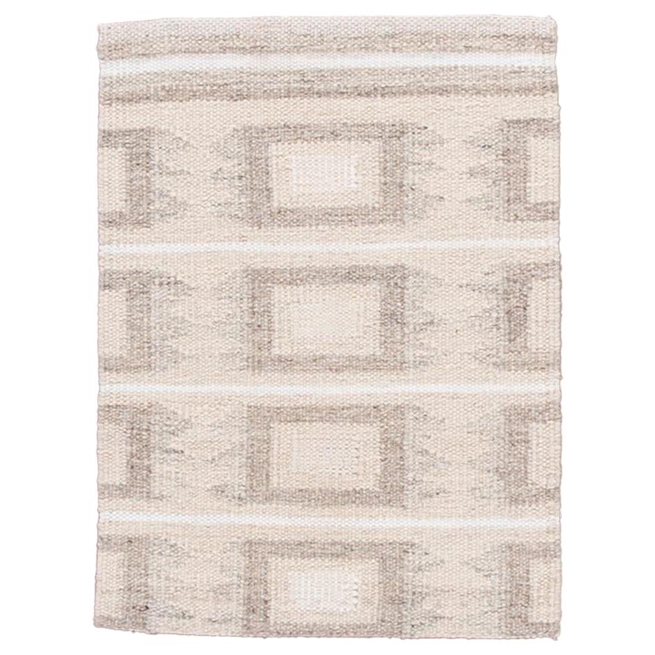 Kilim-Teppich aus Wolle im skandinavischen Stil