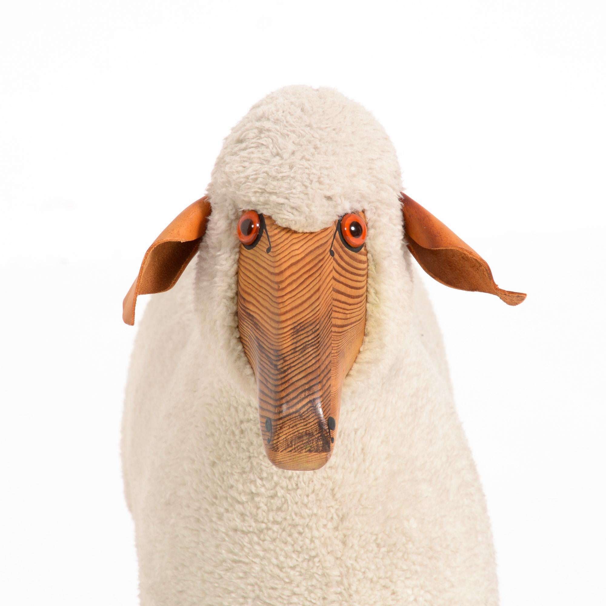 Late 20th Century Wool Sheep Sculpture by Hans-Peter Krafft for Meier