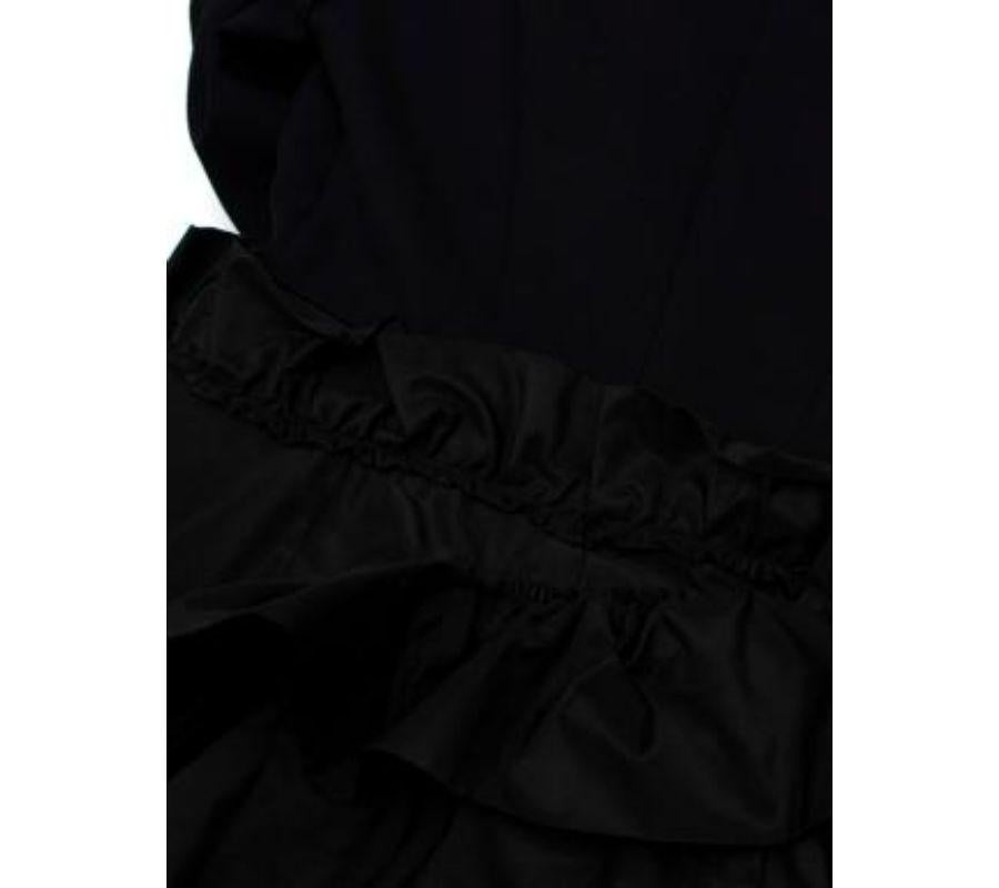 Alexander McQueen Wool-Silk Blazer with Silk Faille Ruffles - xxs For Sale 3