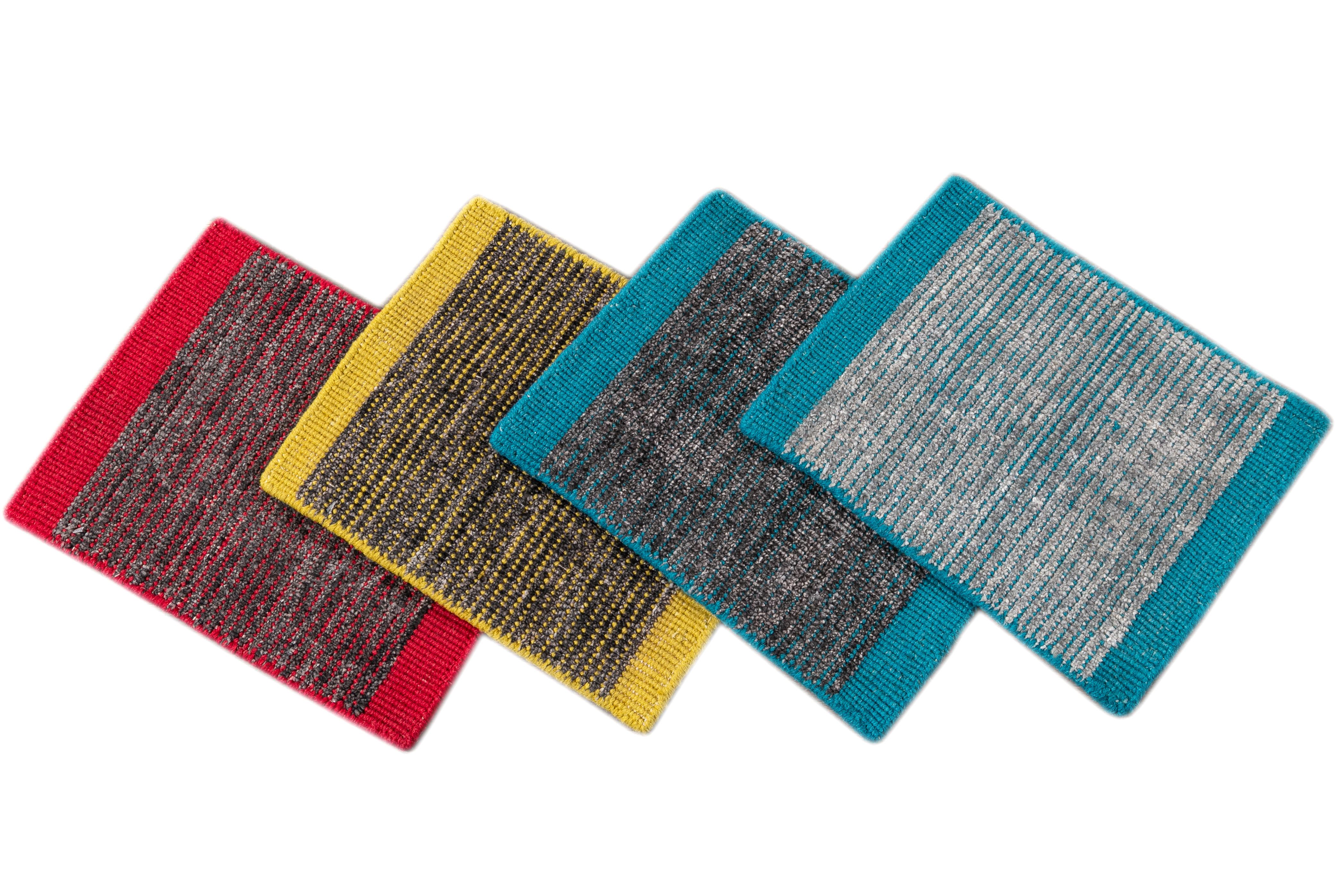 Individueller Boho-Teppich aus Wolle und Seide. Kundenspezifische Größen und Farben auf Bestellung. 

Material: Wolle/Bambusseide 
Vorlaufzeit: Ca. 15-20 Wochen verfügbar 
Farben: über 100 Farbtöne, hergestellt in Indien.
Der angegebene Preis