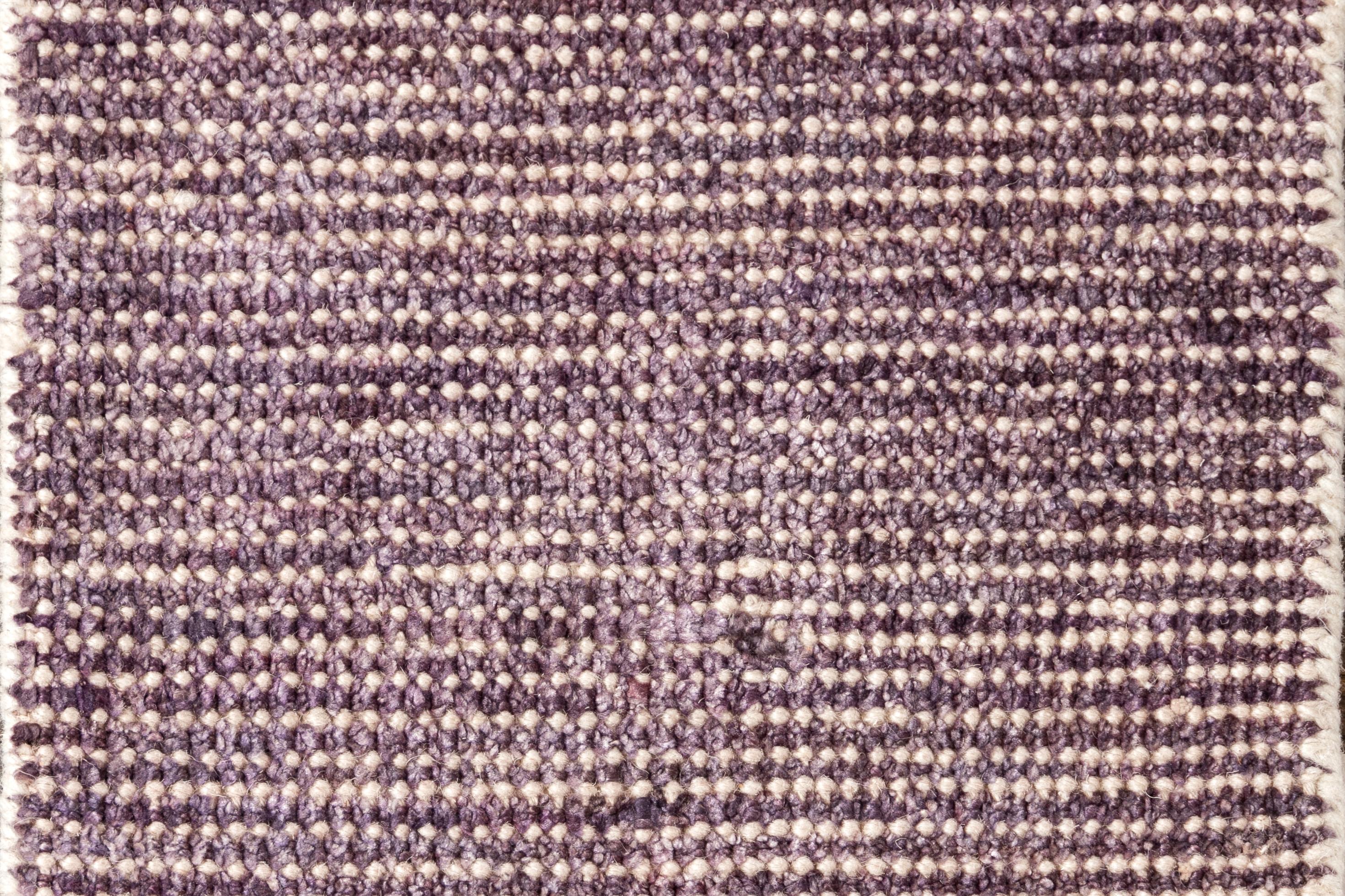 Contemporary Wool and Silk Boho Custom Rug For Sale