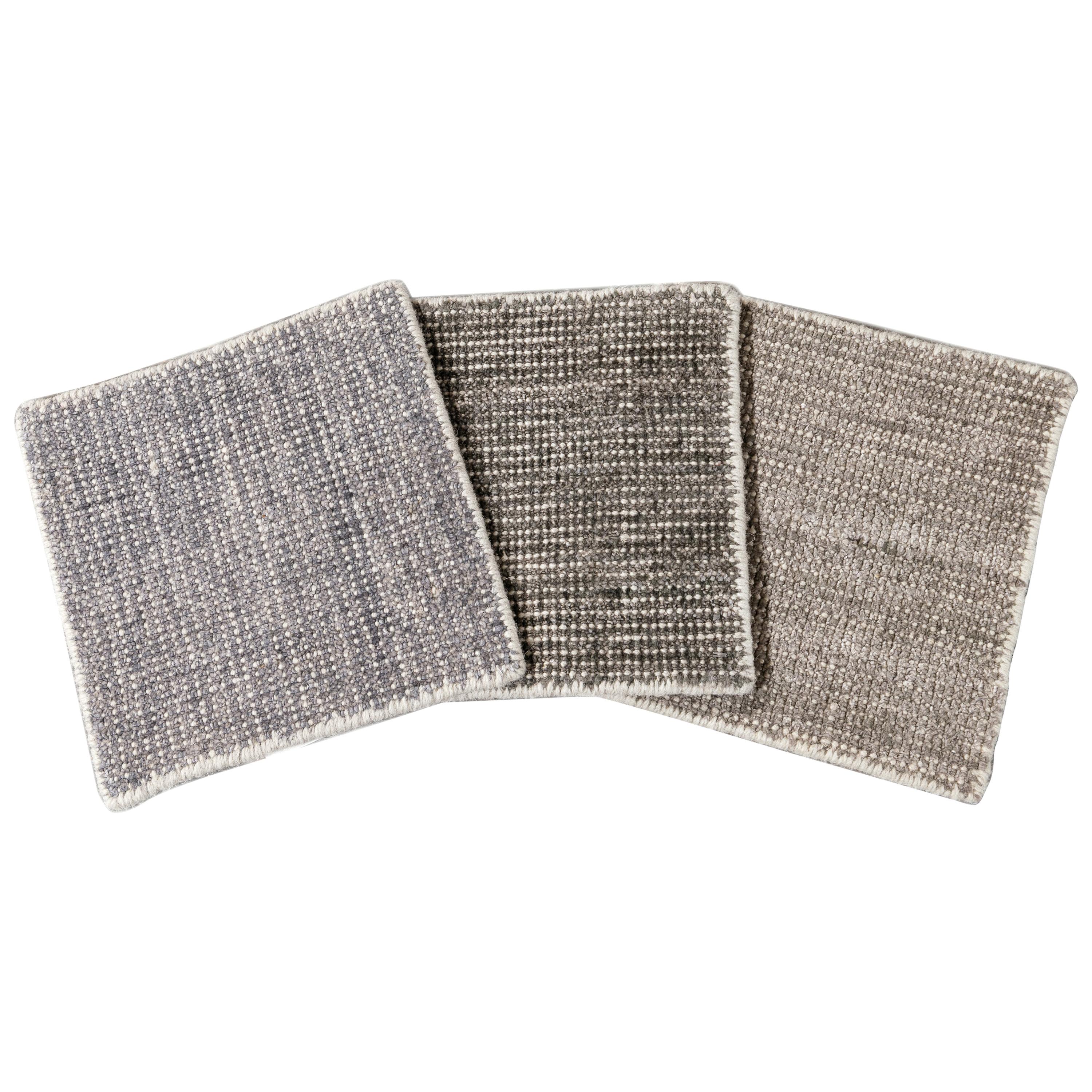 Boho-Teppich aus Wolle und Seide