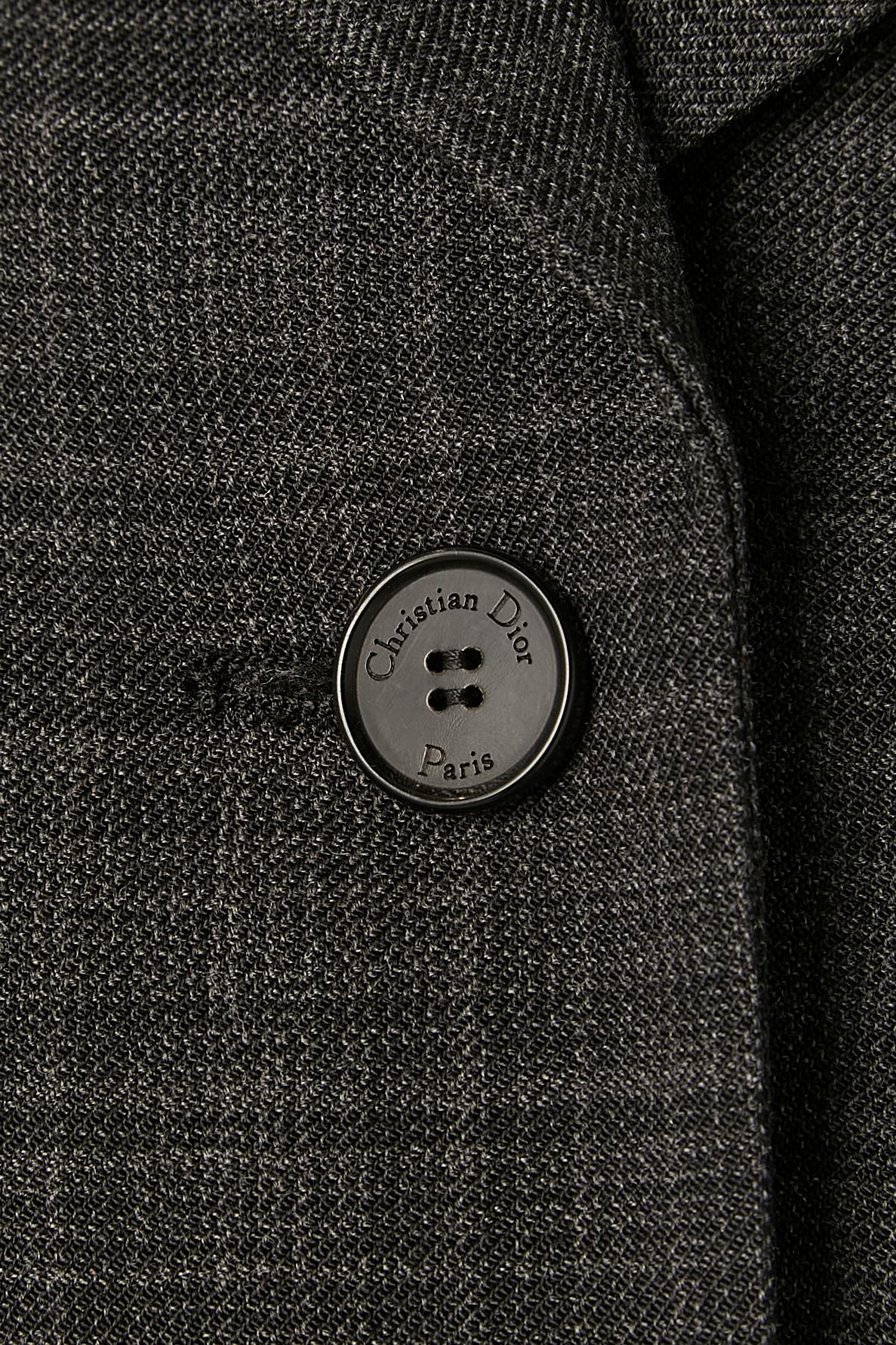 Wool single-breasted BAR jacket with check pattern CHRISTIAN DIOR Negro en venta