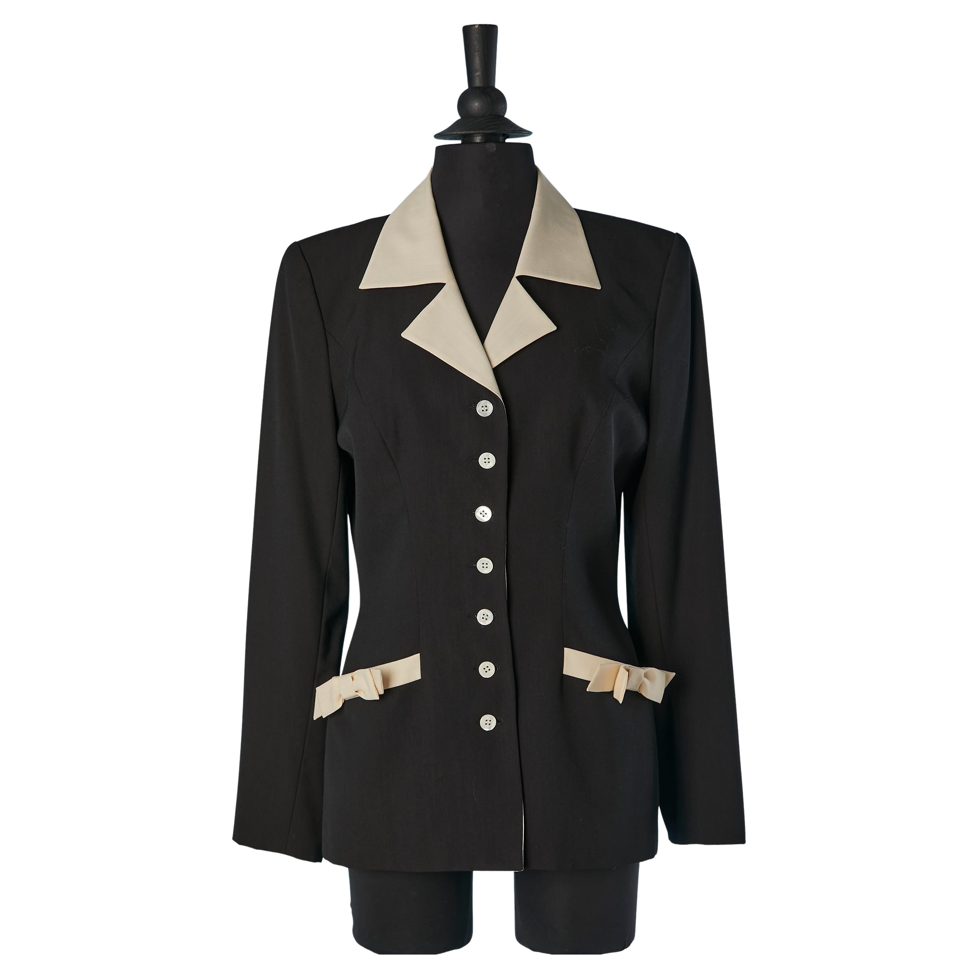 Veste en laine avec détails blanc cassé SUITE by CHANTAL THOMASS