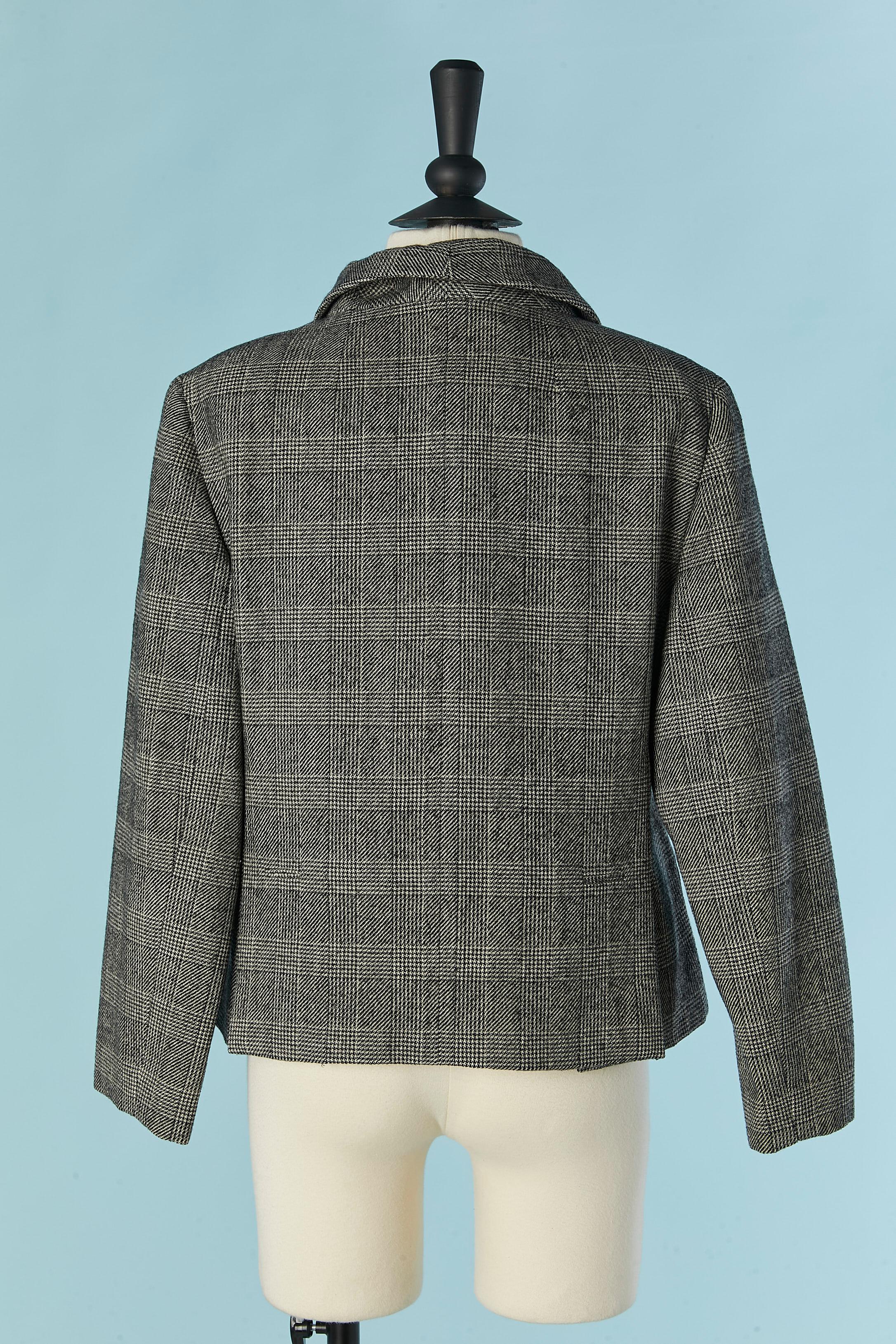 Giacca monopetto in lana con motivo Prince de Galles CHRISTIAN DIOR LONDON in vendita 1