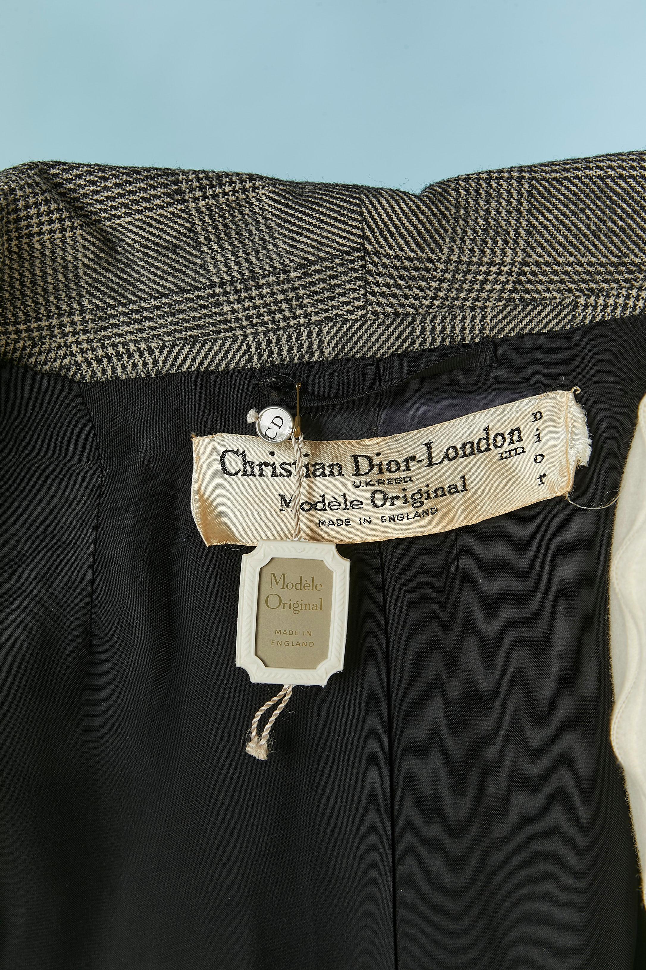 Giacca monopetto in lana con motivo Prince de Galles CHRISTIAN DIOR LONDON in vendita 2
