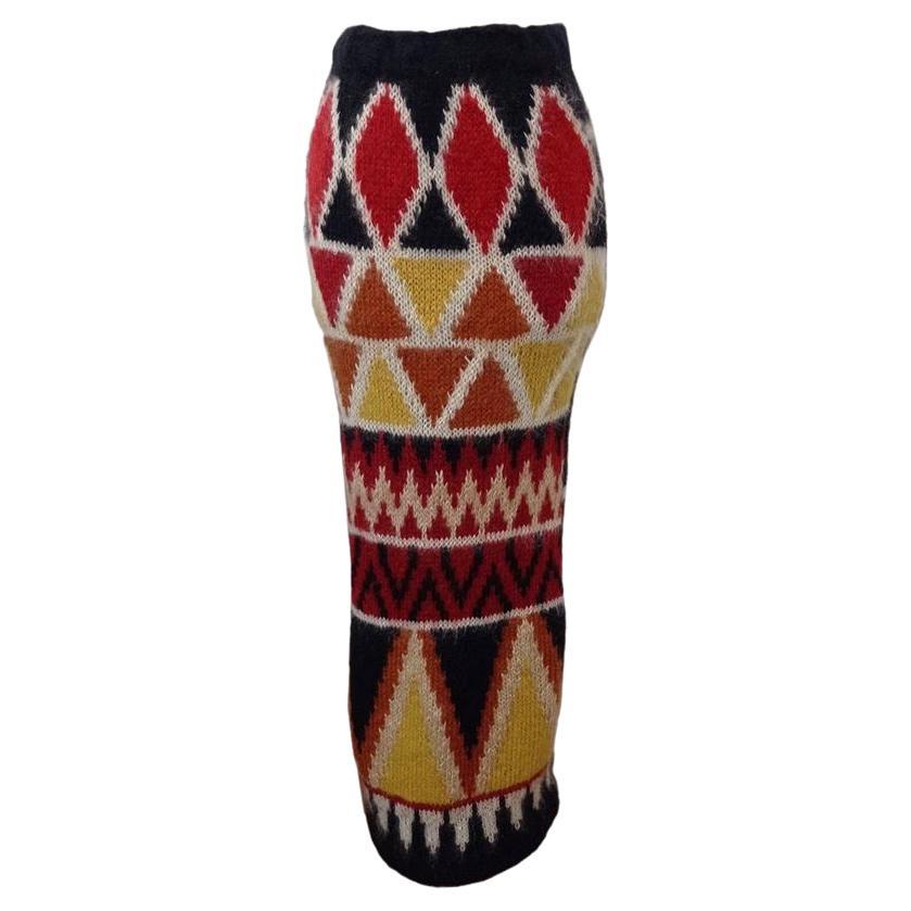 Stella Jean Wool skirt size 40 For Sale