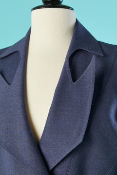 Wool skirt suit with double-breasted jacket and notched collar Thierry Mugler