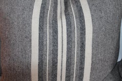 Wool Stripe Blanket Pillows Collection, Four