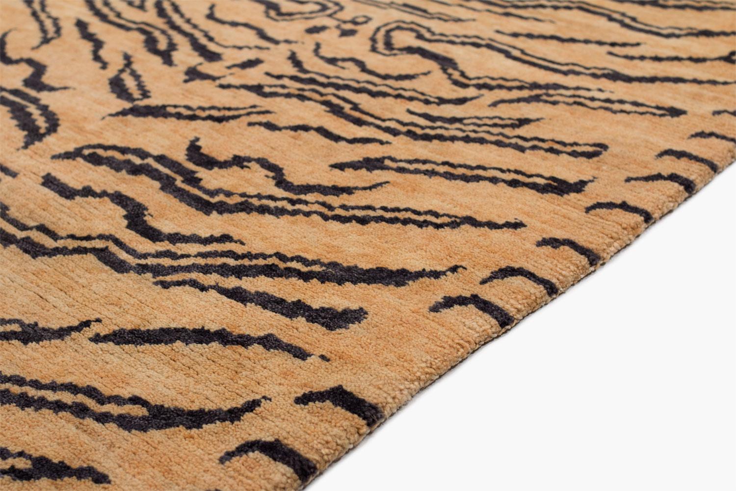 Wool Tibetan Tiger Rug by Carini In New Condition In New York, NY