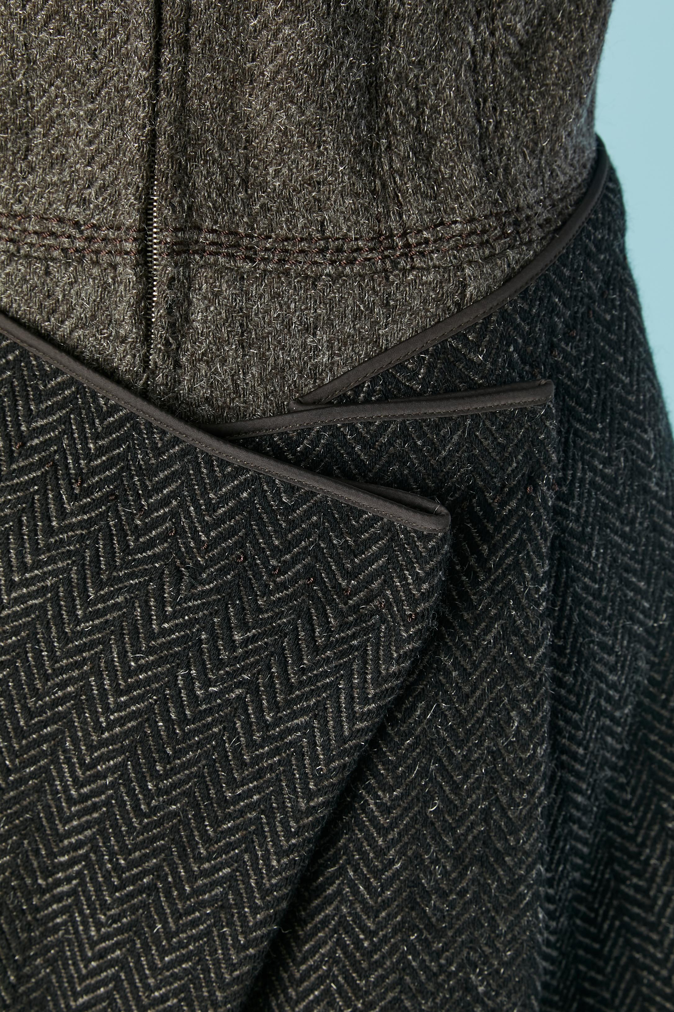 Trompe l'Oeil Kleid aus Wolle LOUIS VUITTON im Angebot 3