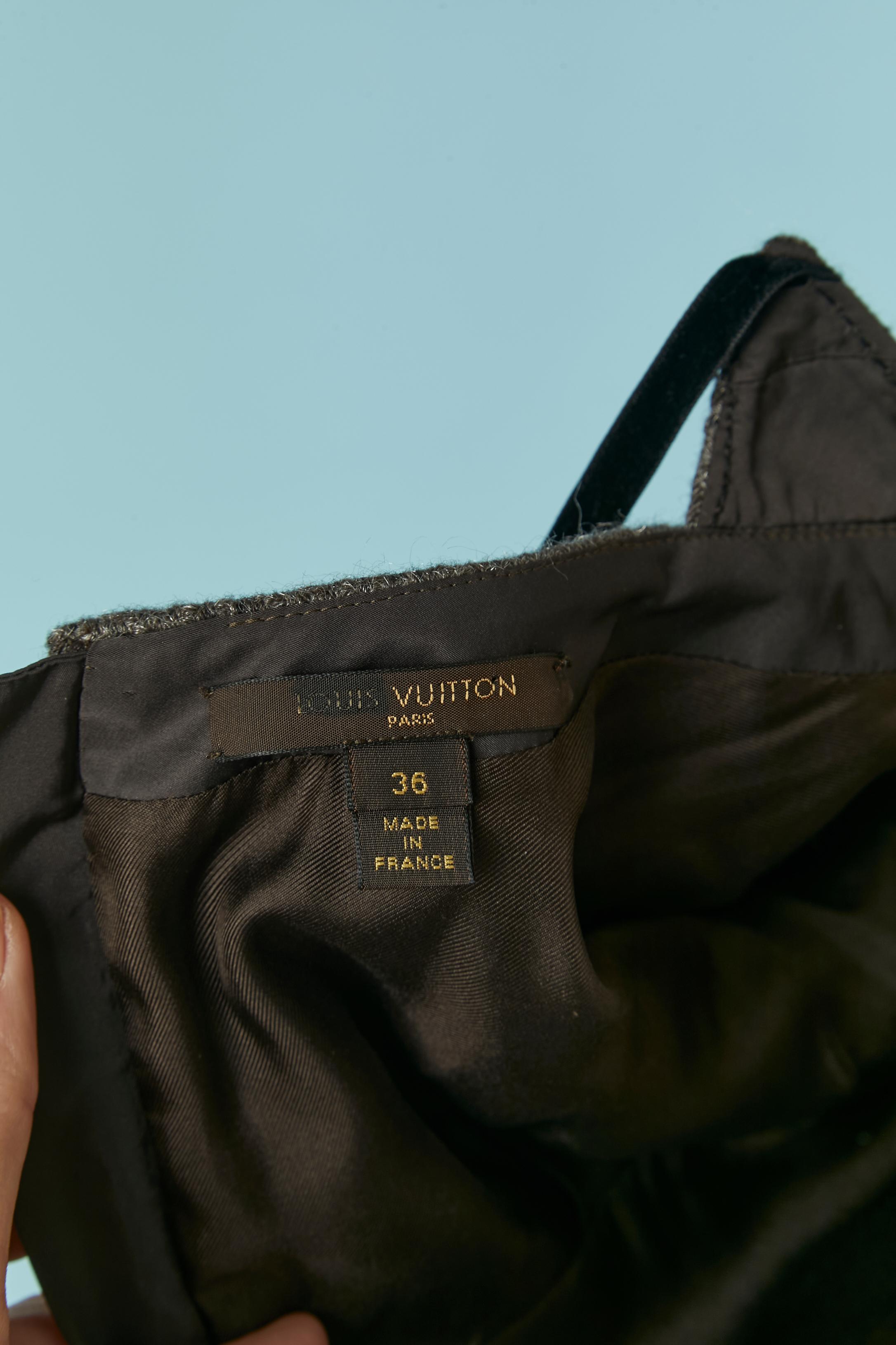 Trompe l'Oeil Kleid aus Wolle LOUIS VUITTON im Angebot 4