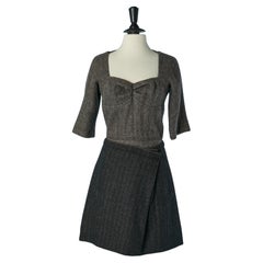 Wool Trompe l
oeil dress LOUIS VUITTON