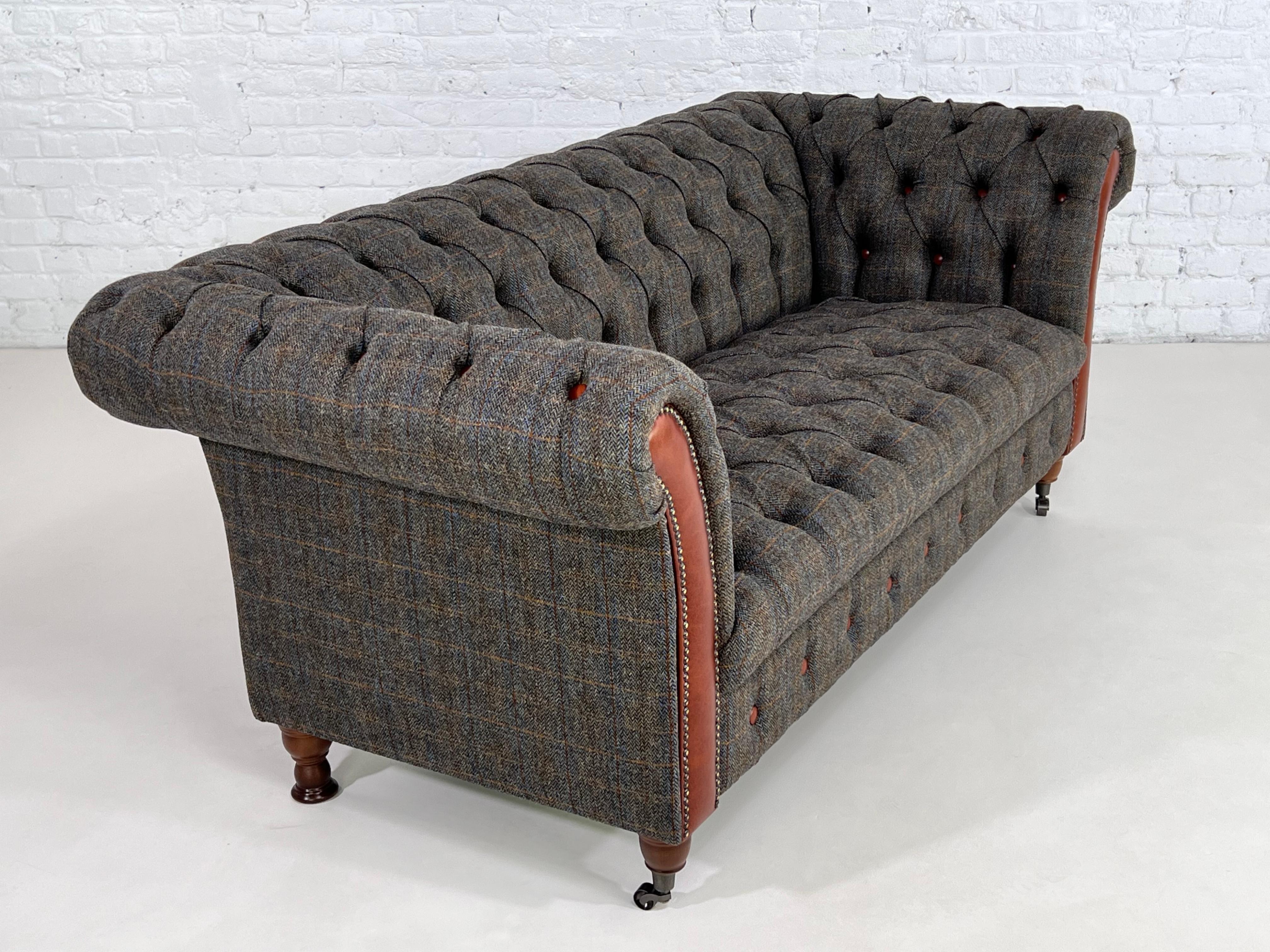tweed chesterfield sofa