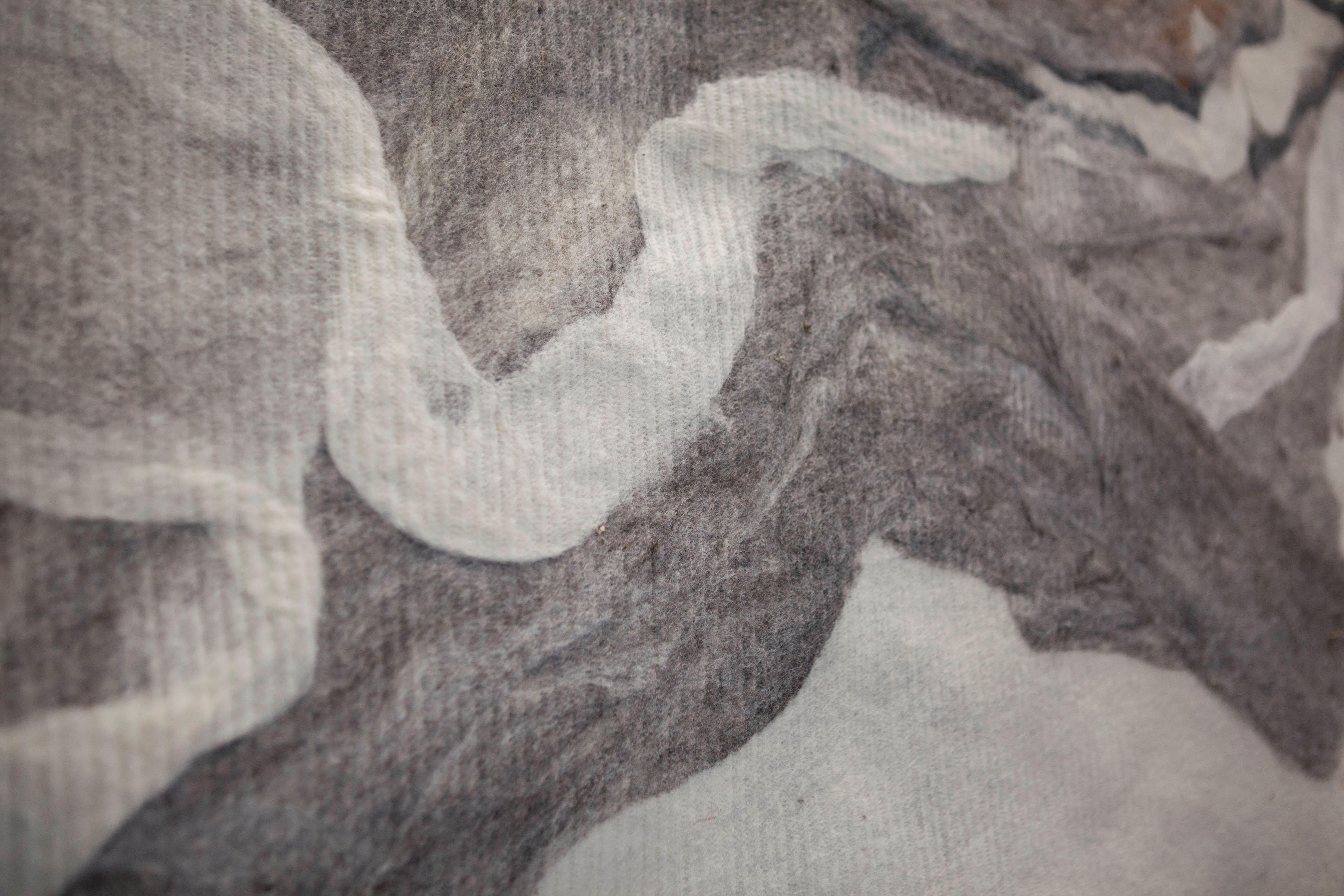 Wool Wall Art, Felted Wool Modern Textile by JG Switzer In New Condition In Sebastopol, CA