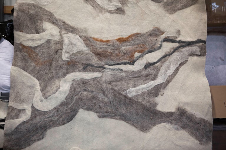 Wool Wall Art Felted Wool Modern Textile By Jg Switzer Ready To