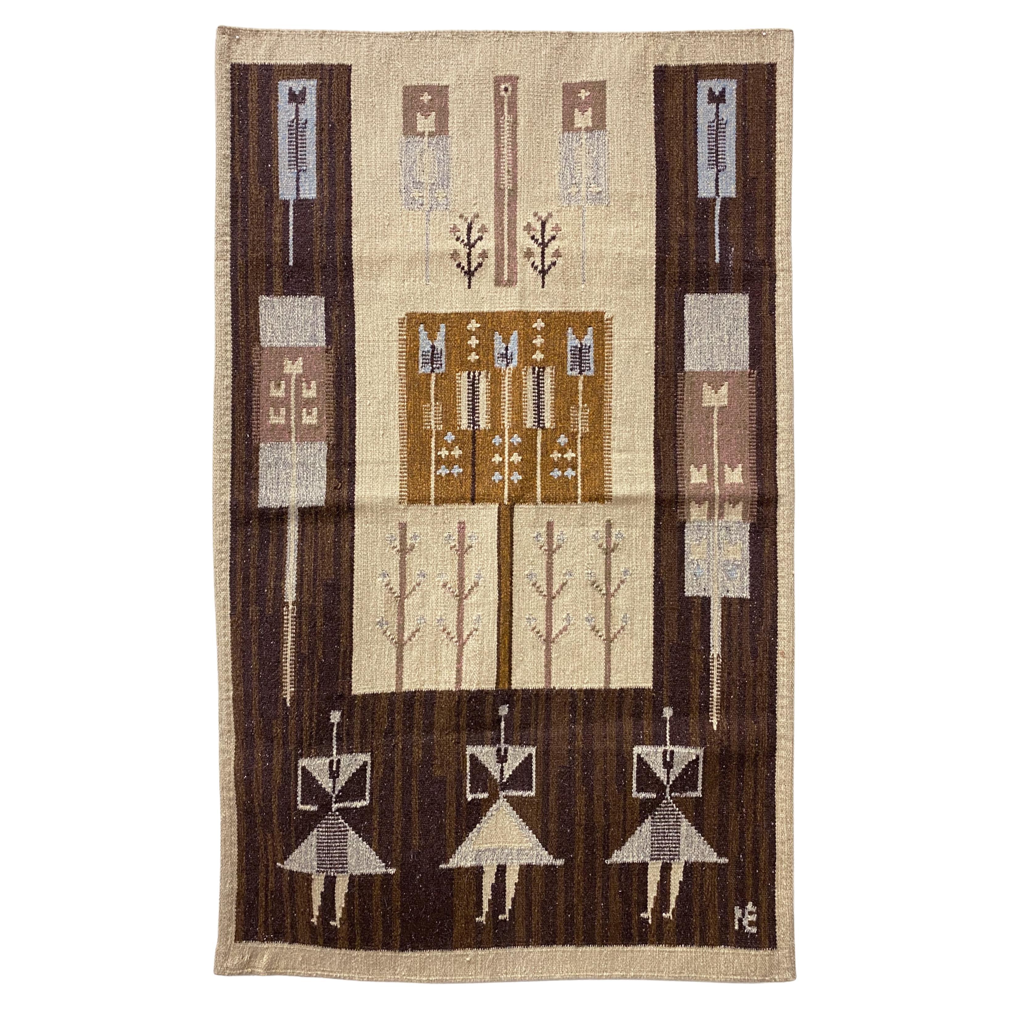 Wool Wall Tapestry by Eva Németh, Hungary, 1960s Modernist
