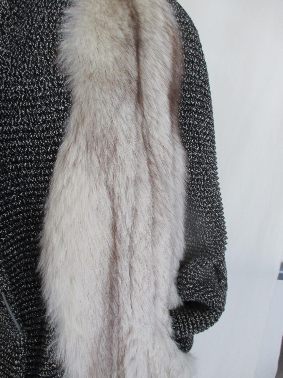 white fox scarf top